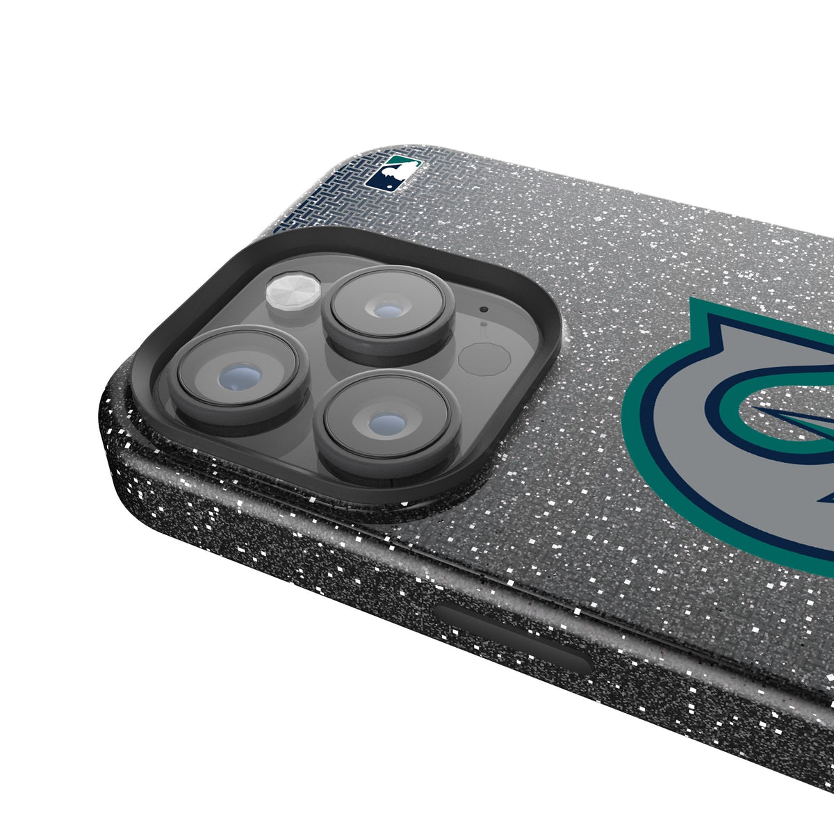 Seattle Mariners Linen Bling Phone Case for Apple iPhone 4