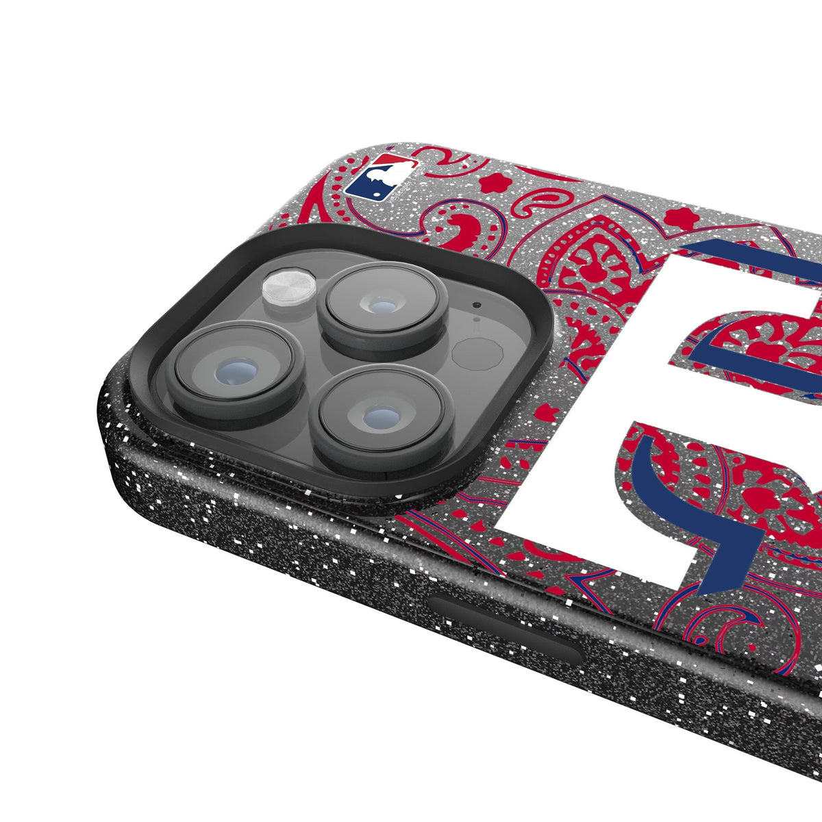 Texas Rangers Paisley Bling Phone Case for Apple iPhone 4