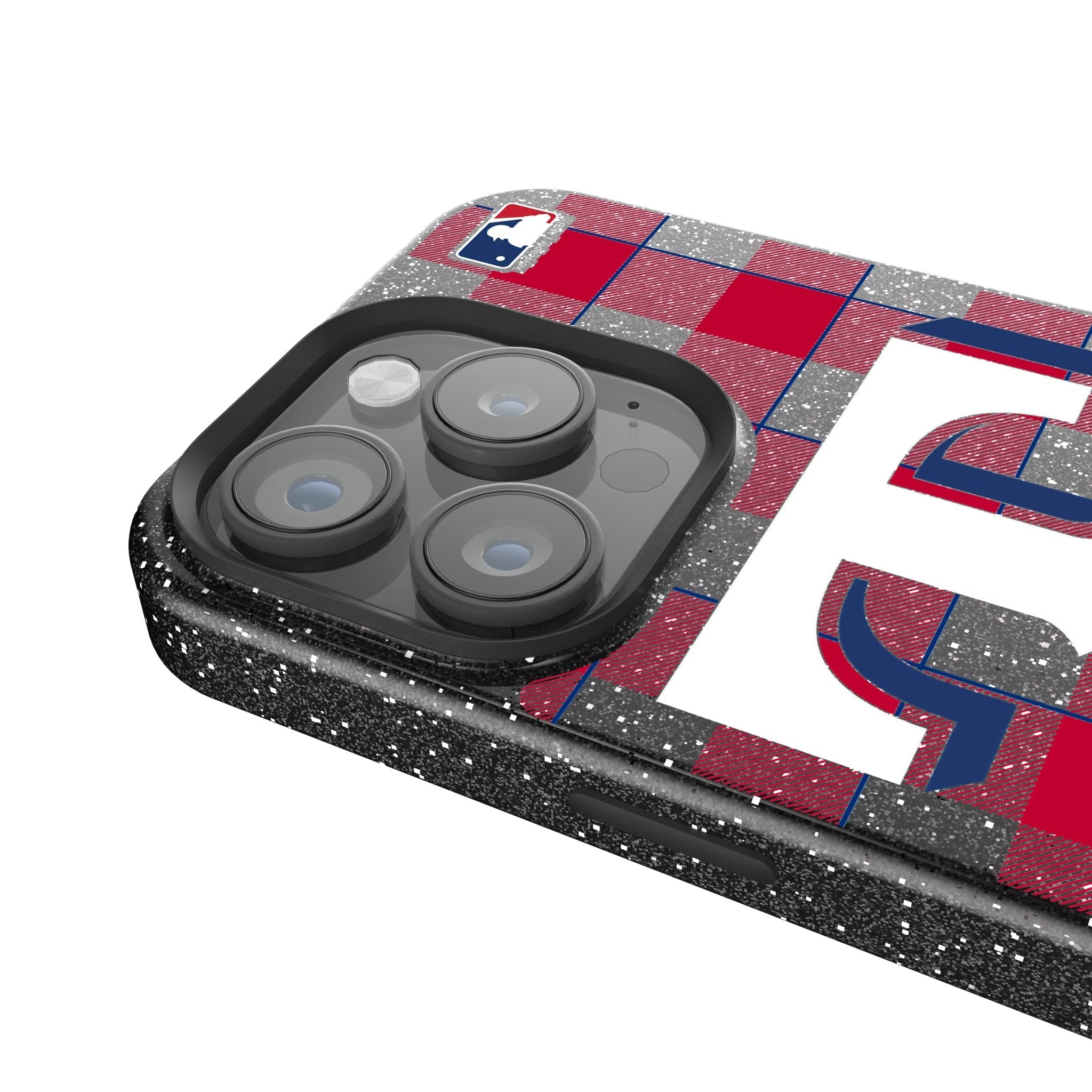 Texas Rangers Plaid Bling Phone Case for Apple iPhone 4