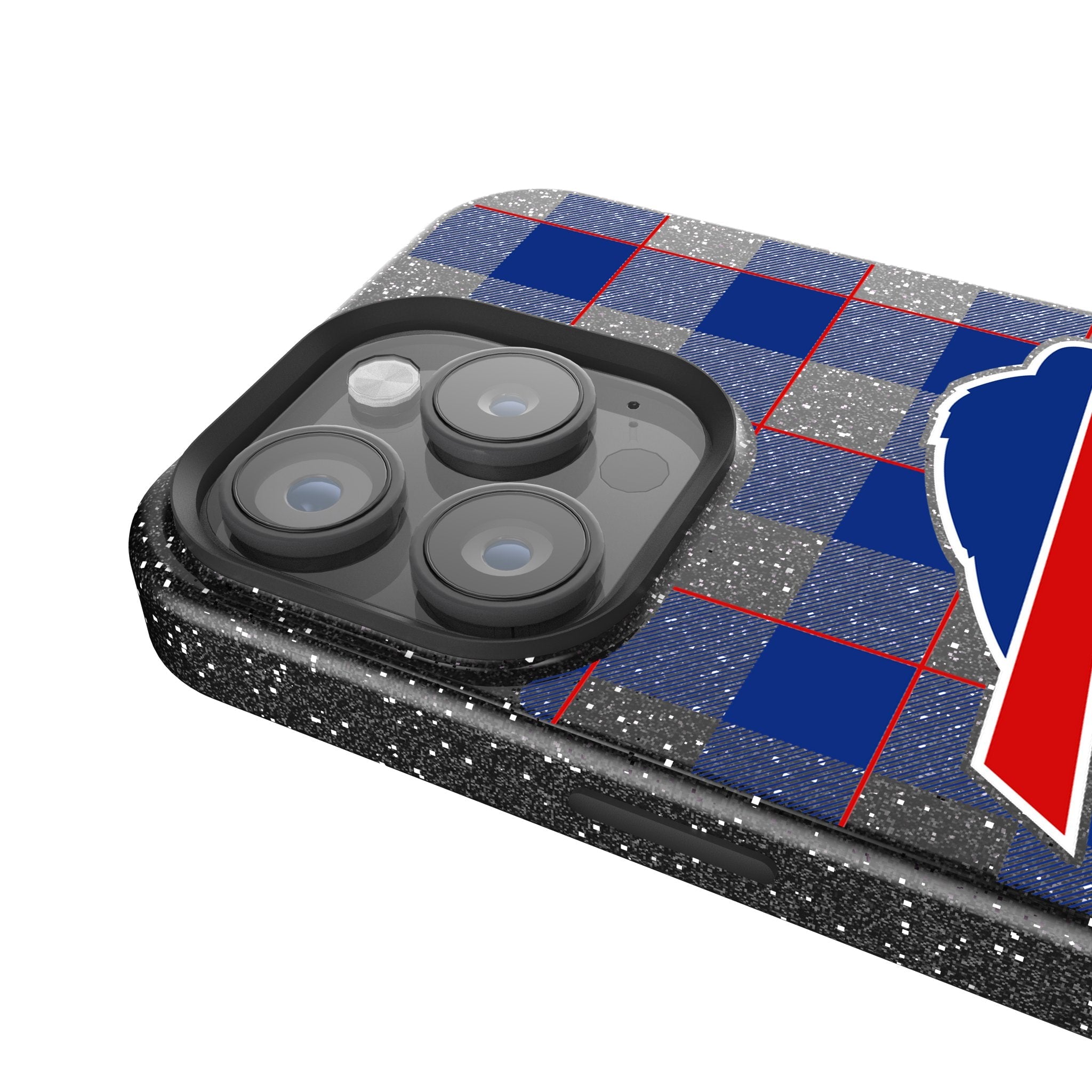 Buffalo Bills Plaid Bling Phone Case 4