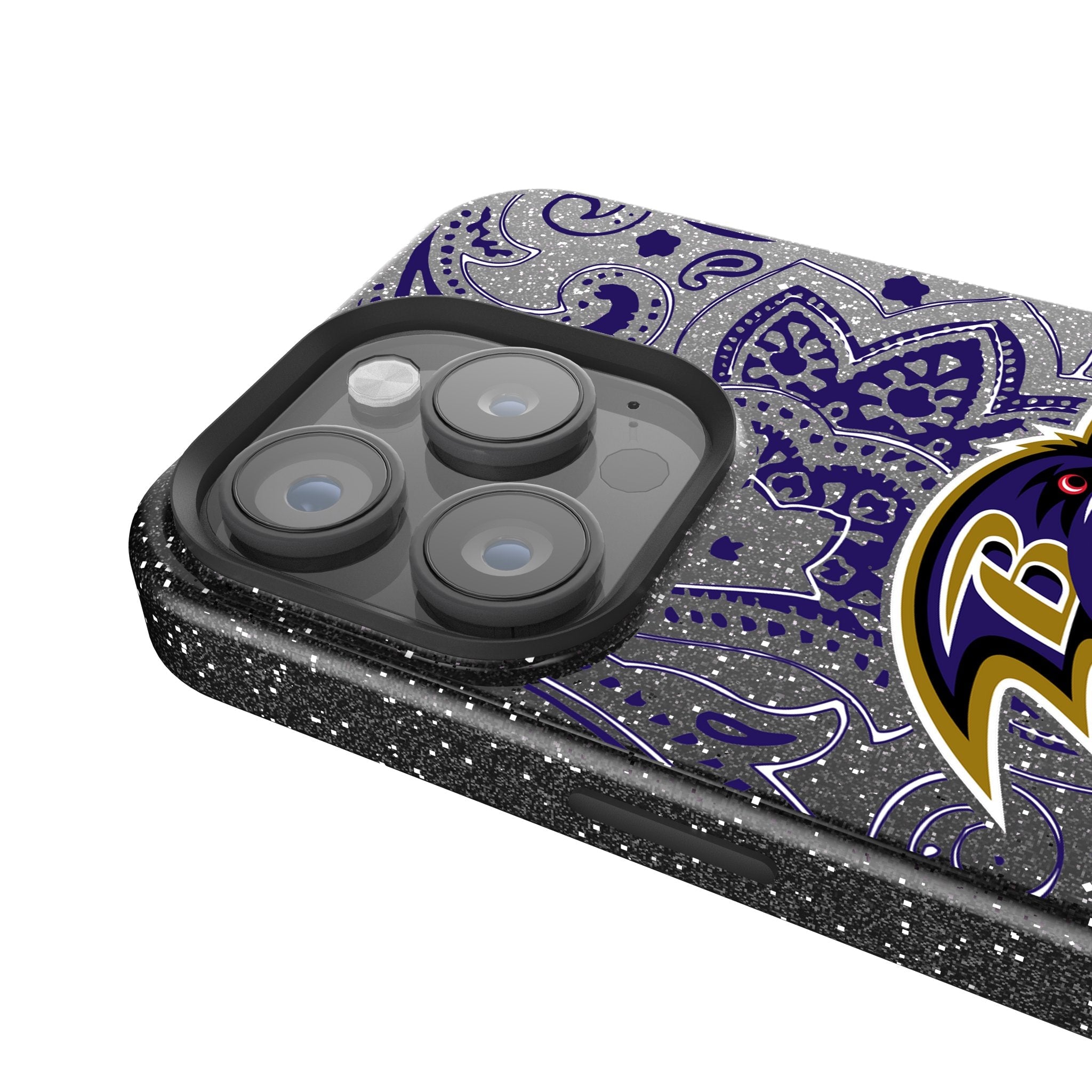 Baltimore Ravens Paisley Bling Phone Case 4