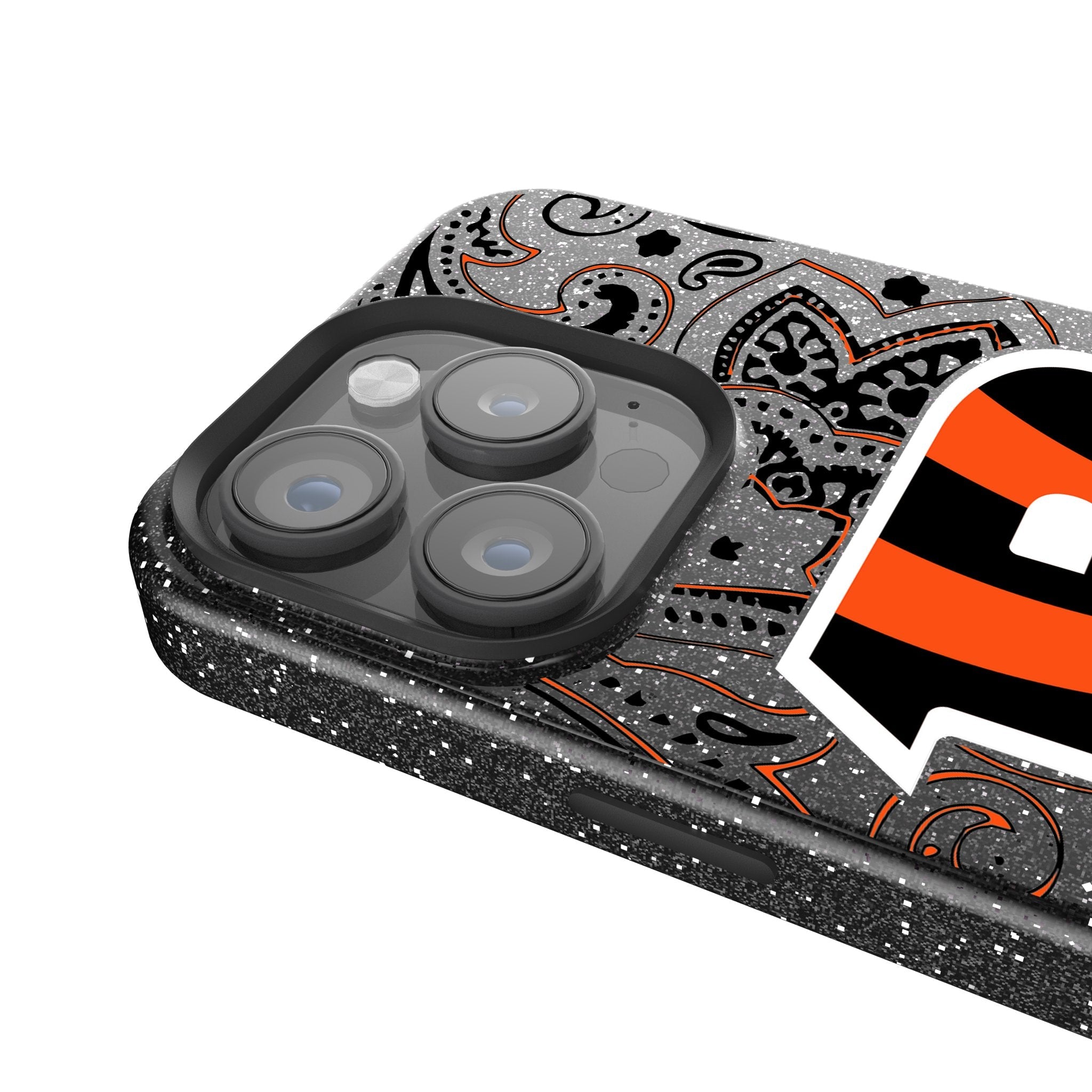 Cincinnati Bengals Paisley Bling Phone Case 4
