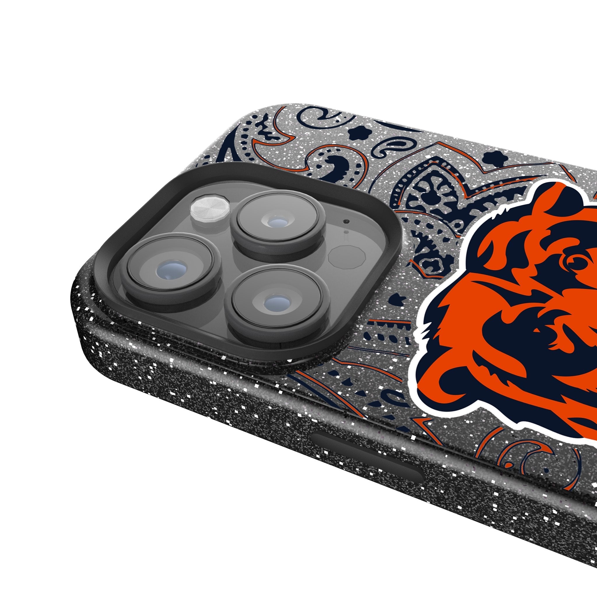 Chicago Bears Paisley Bling Phone Case 4