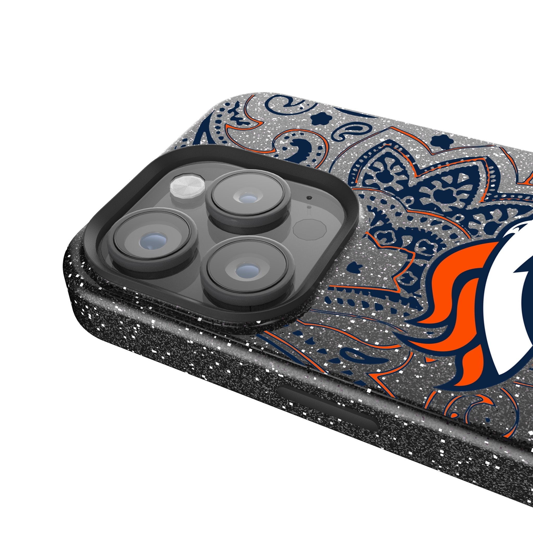 Denver Broncos Paisley Bling Phone Case 4