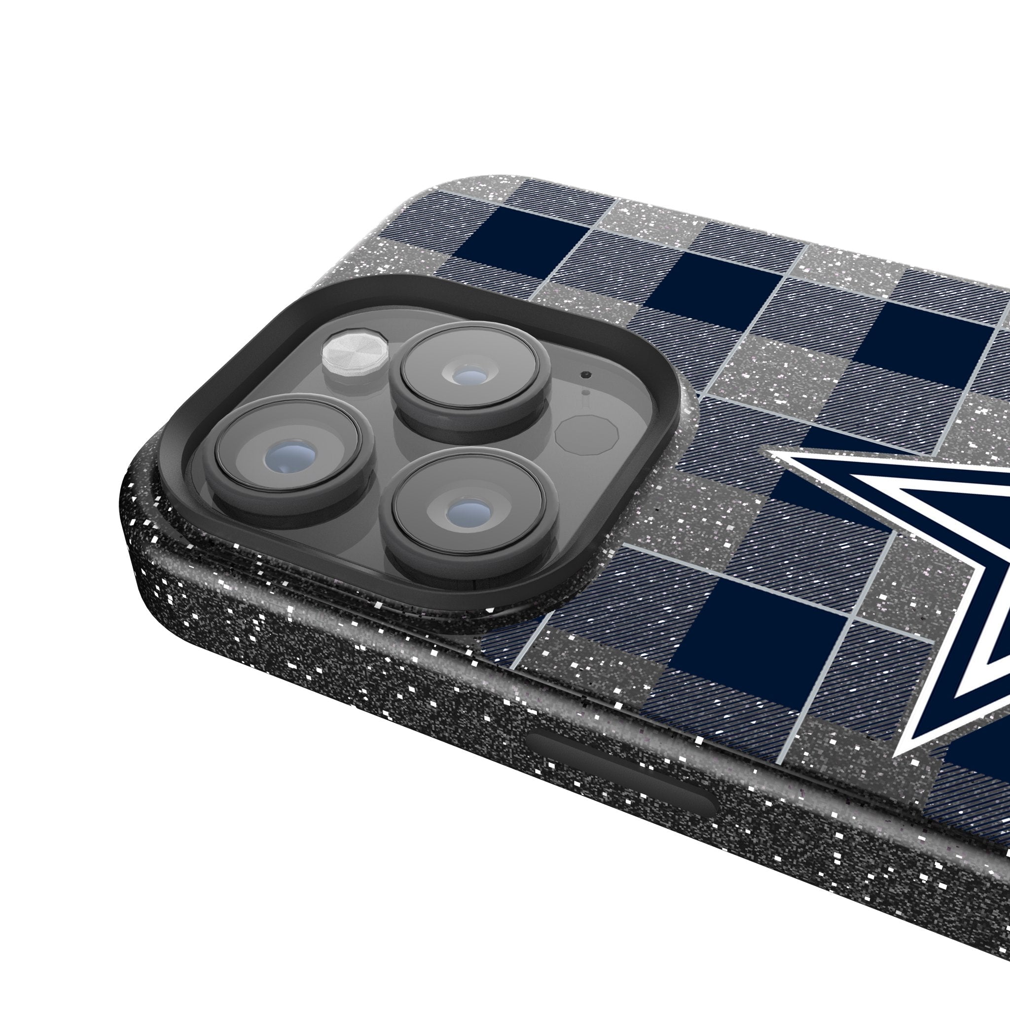 Dallas Cowboys Plaid Bling Phone Case 4