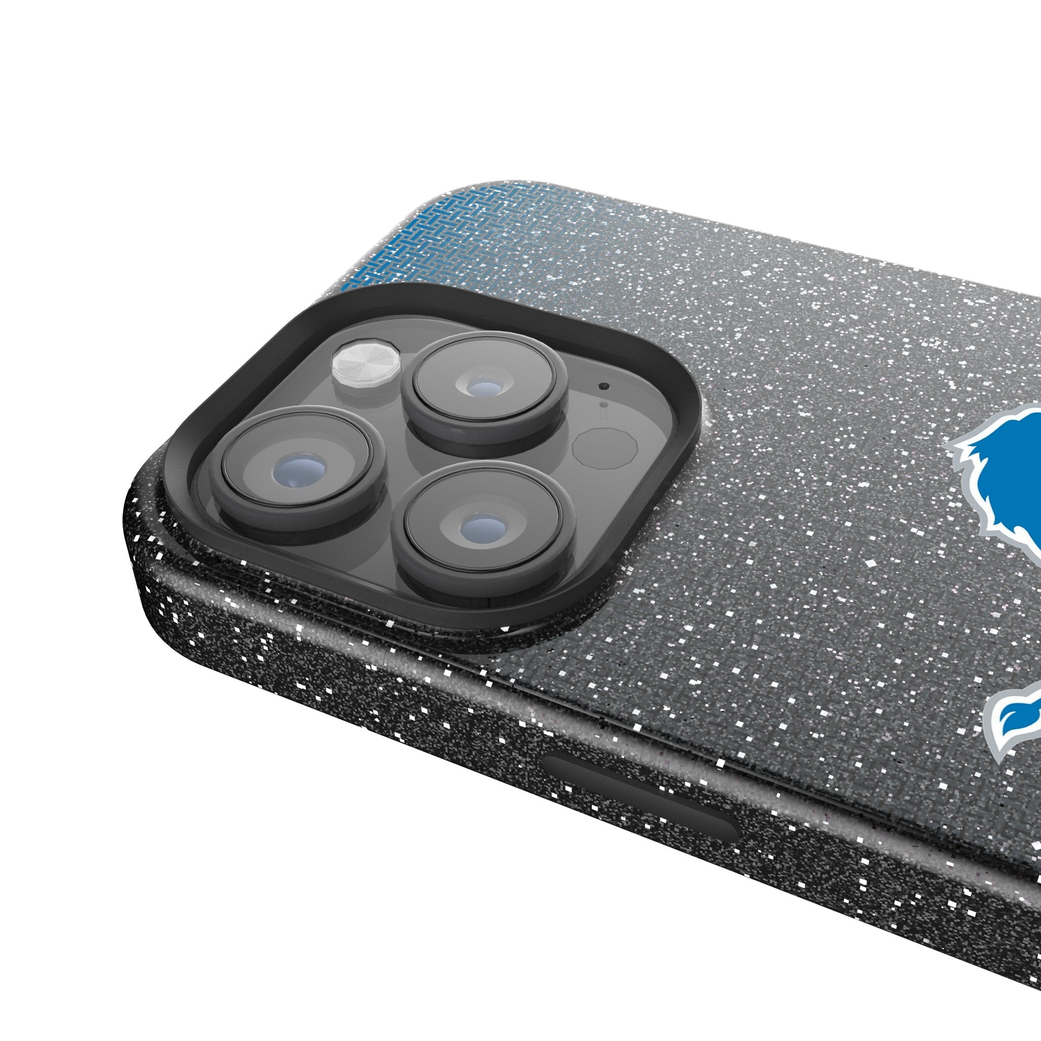 Detroit Lions Linen Bling Phone Case for Apple iPhone 4