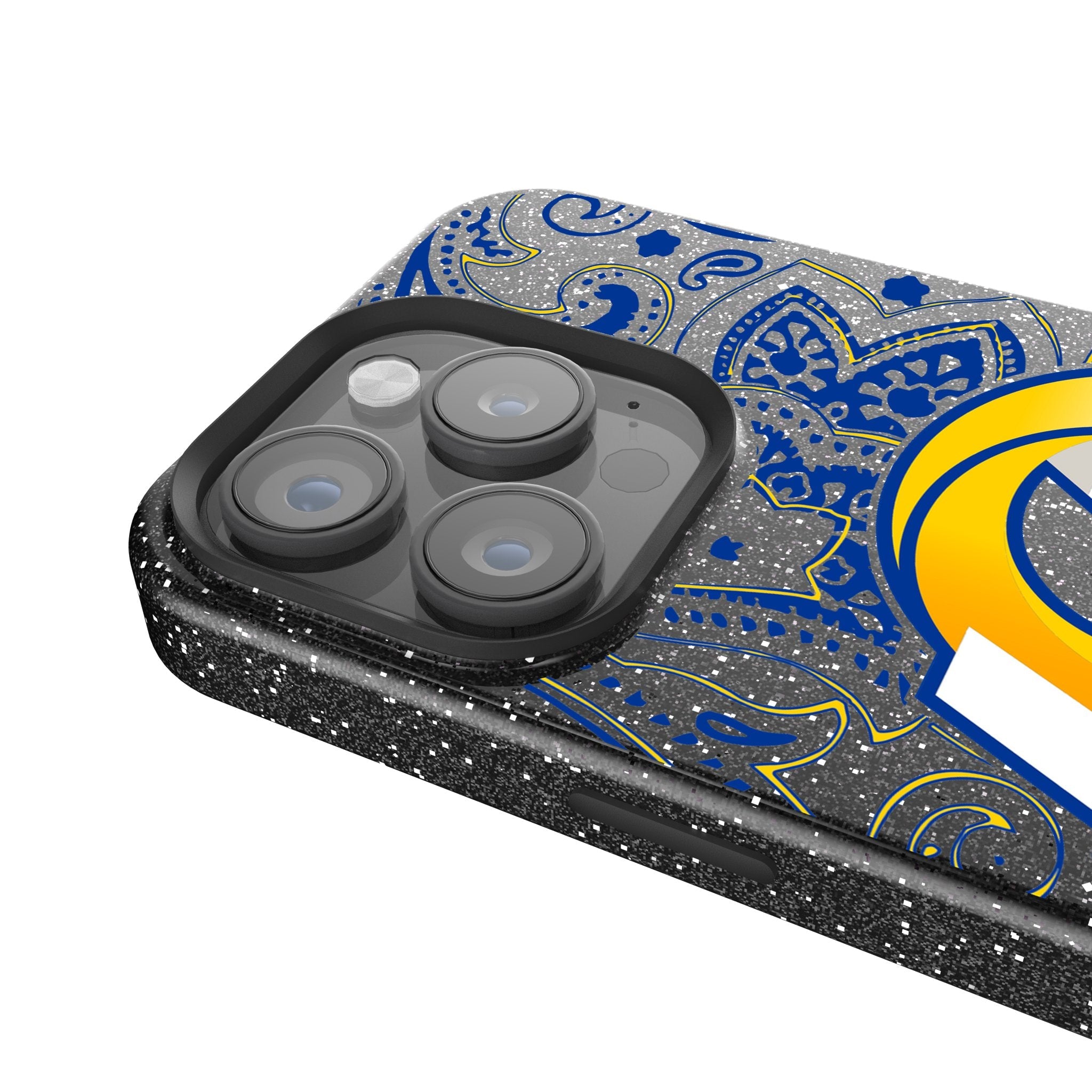 Los Angeles Rams Paisley Bling Phone Case 4