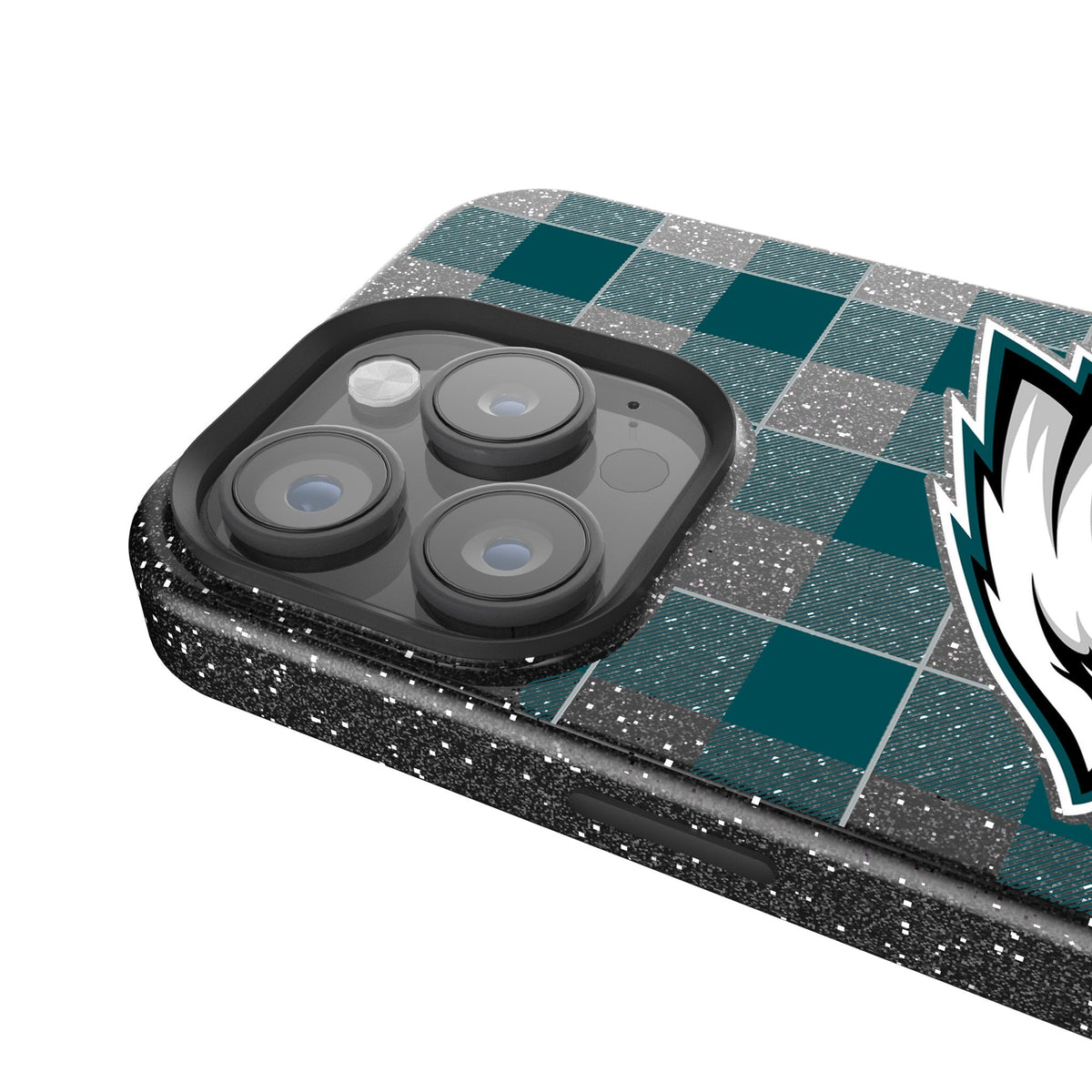 Philadelphia Eagles Plaid Bling Phone Case 4