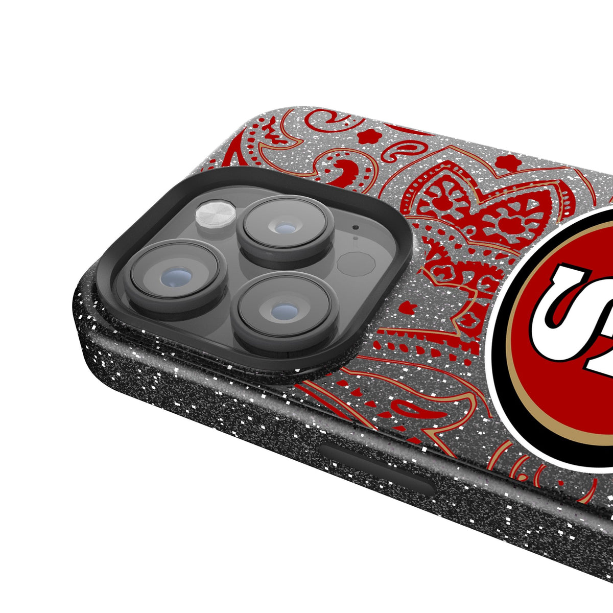 San Francisco 49ers Paisley Bling Phone Case 4