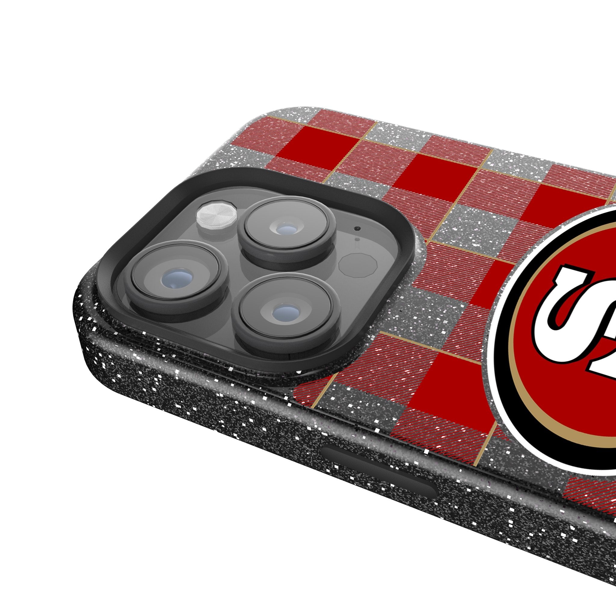 San Francisco 49ers Plaid Bling Phone Case 4