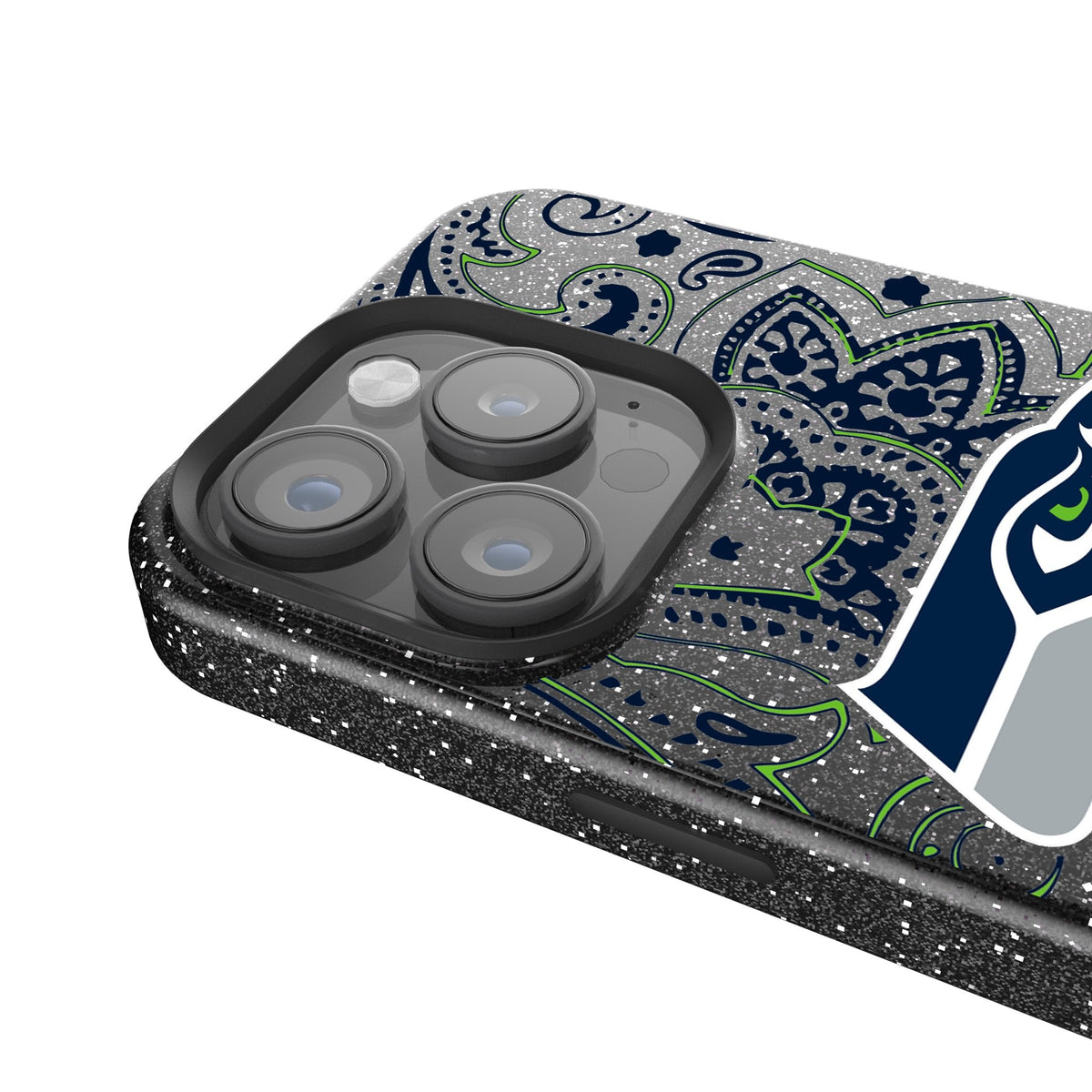 Seattle Seahawks Paisley Bling Phone Case 4