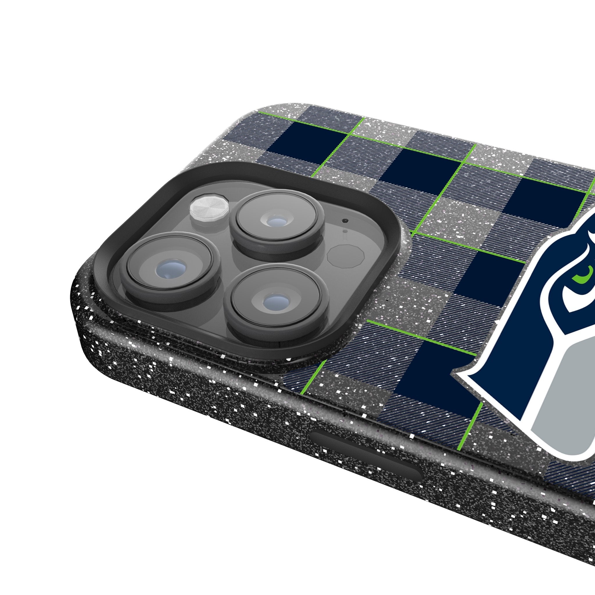 Seattle Seahawks Plaid Bling Phone Case 4