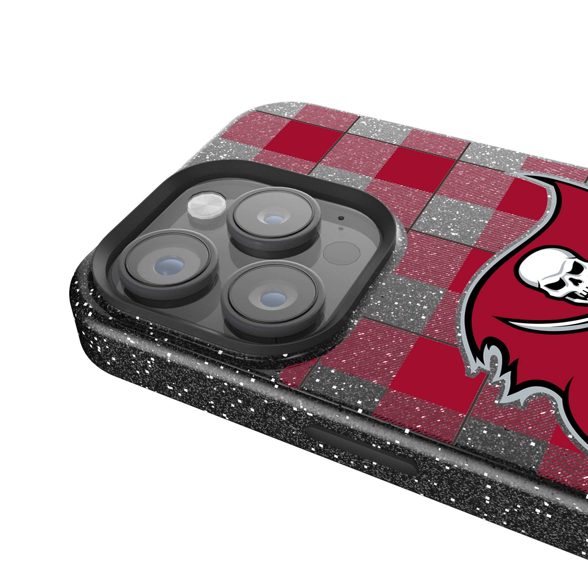 Tampa Bay Buccaneers Plaid Bling Phone Case 4