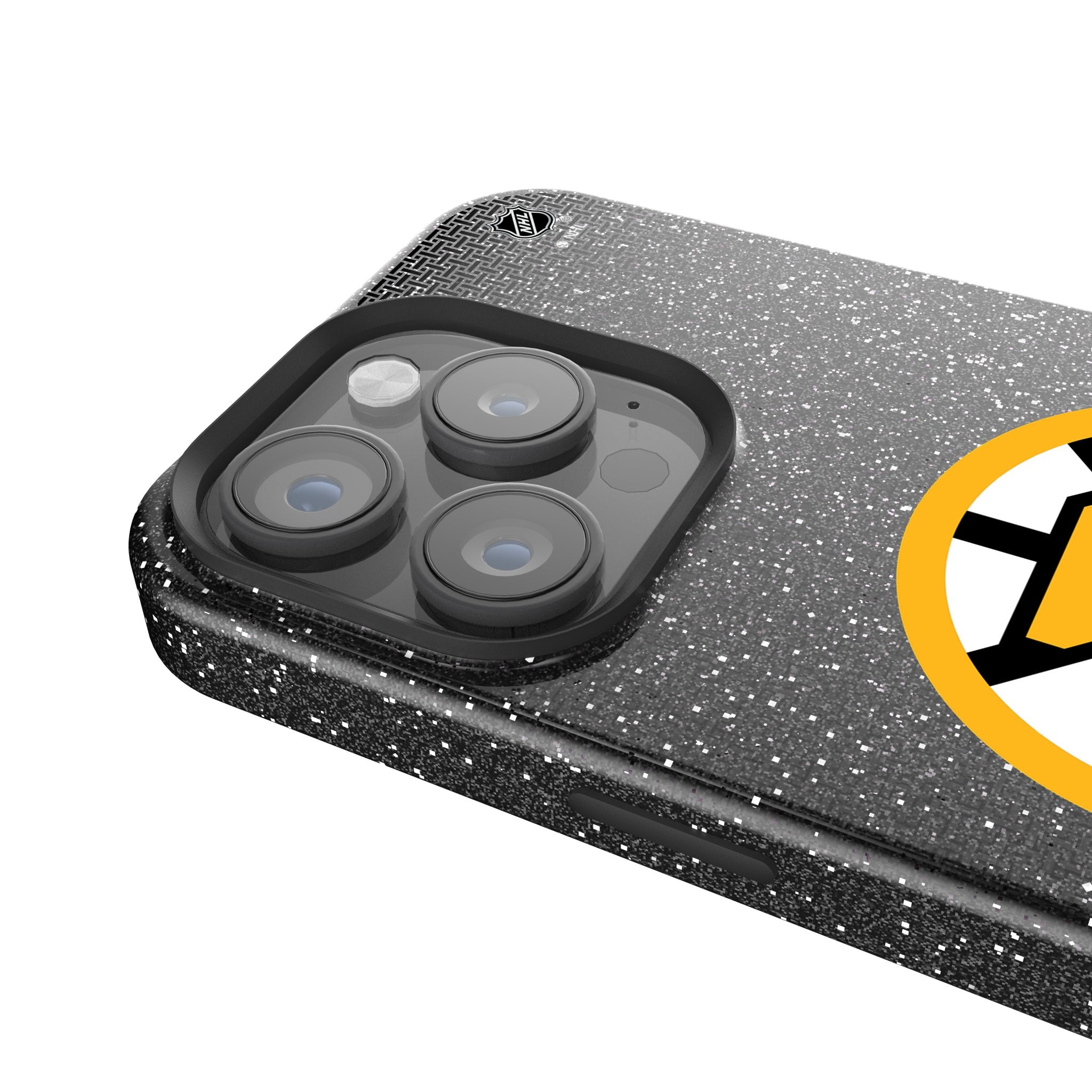 Boston Bruins Linen Bling Phone Case for Apple iPhone 4