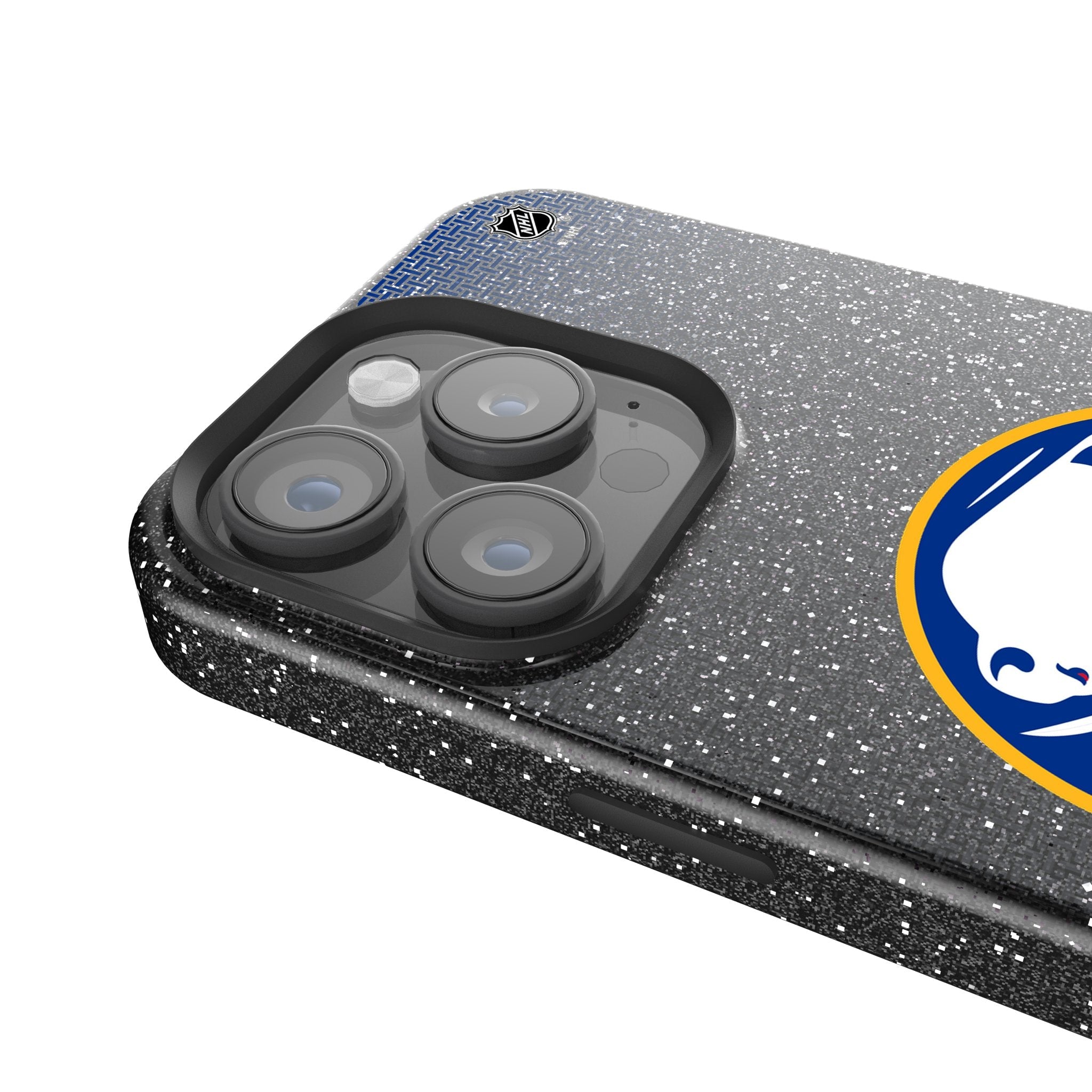 Buffalo Sabres Linen Bling Phone Case for Apple iPhone 4