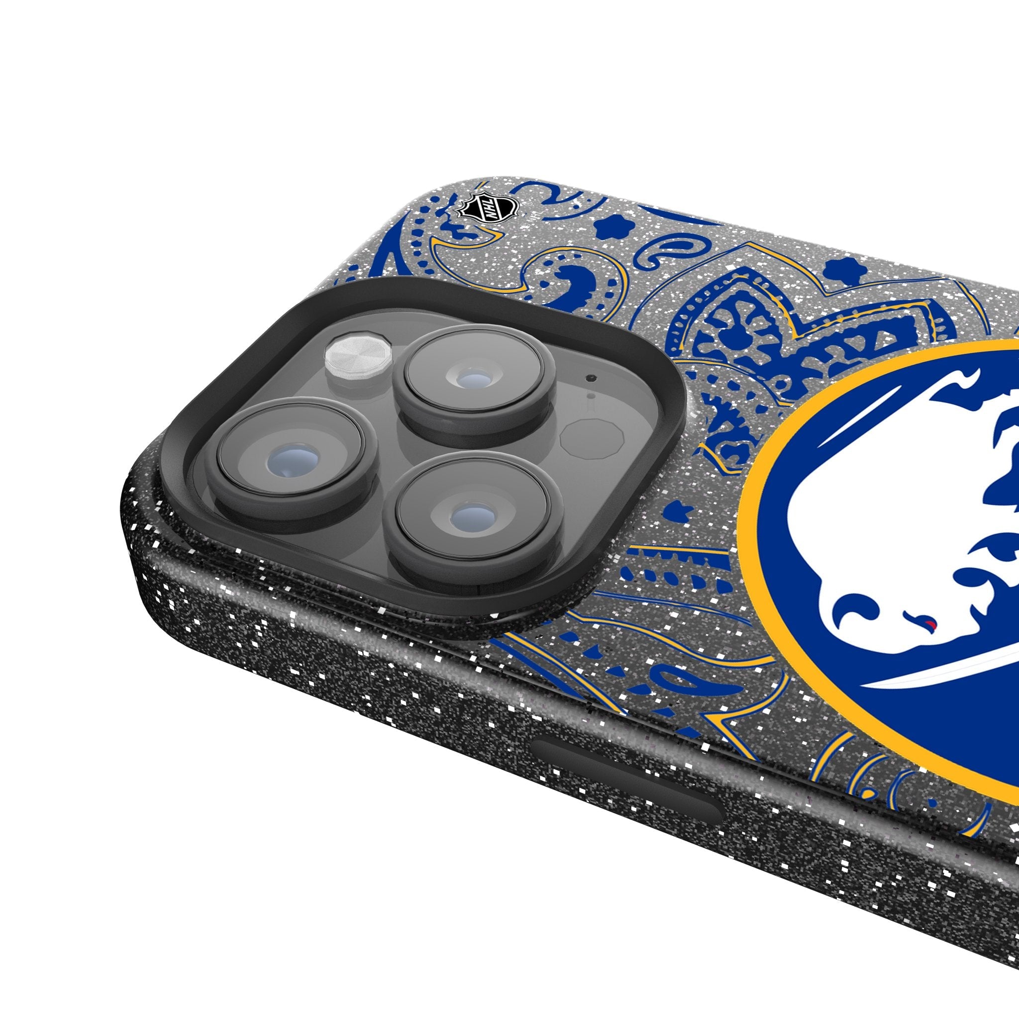 Buffalo Sabres Paisley Bling Phone Case 4