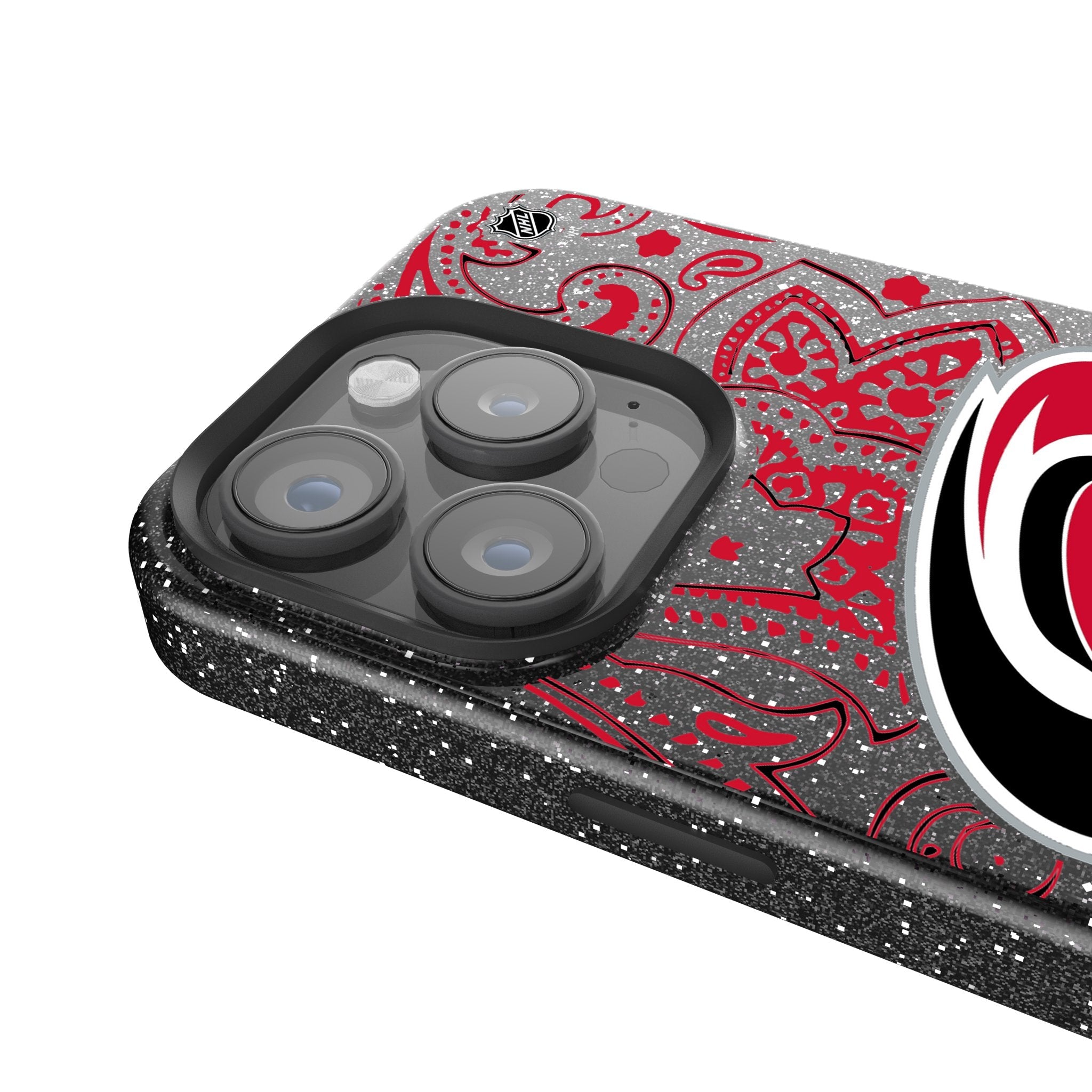 Carolina Hurricanes Paisley Bling Phone Case 4
