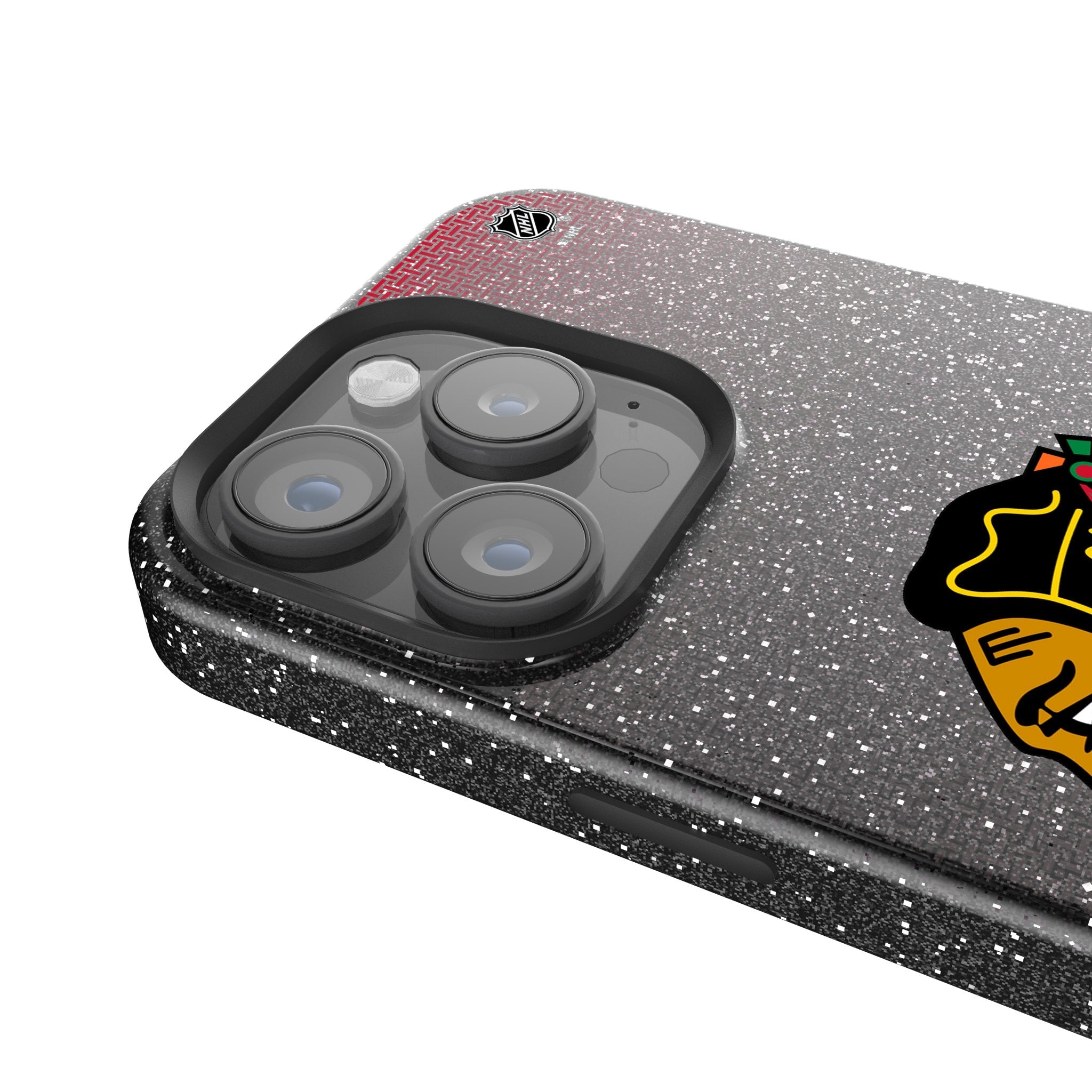 Chicago Blackhawks Linen Bling Phone Case for Apple iPhone 4