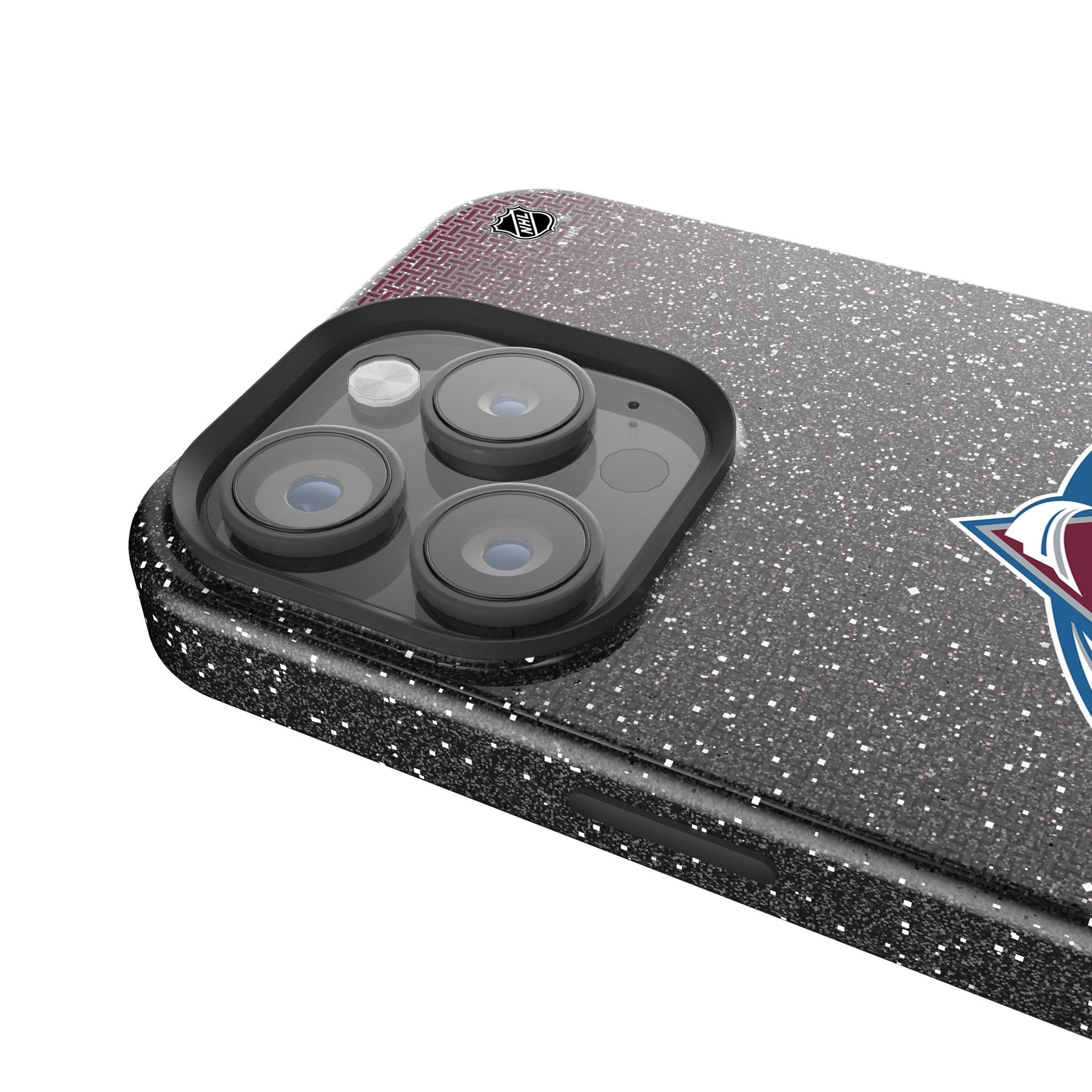 Colorado Avalanche Linen Bling Phone Case for Apple iPhone 4