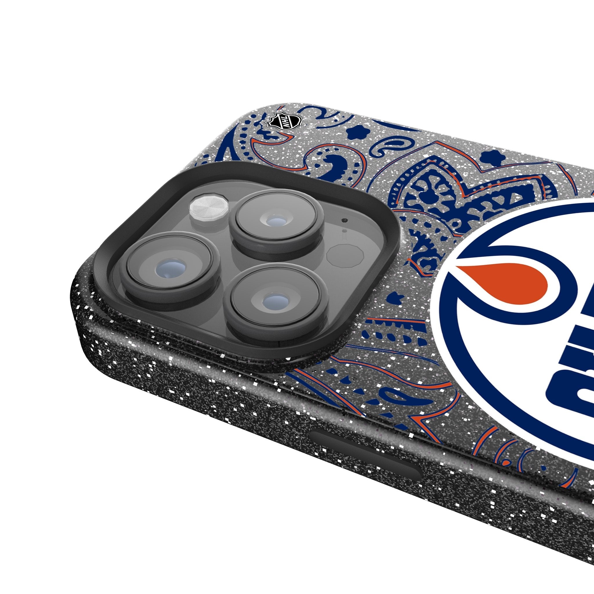 Edmonton Oilers Paisley Bling Phone Case 4