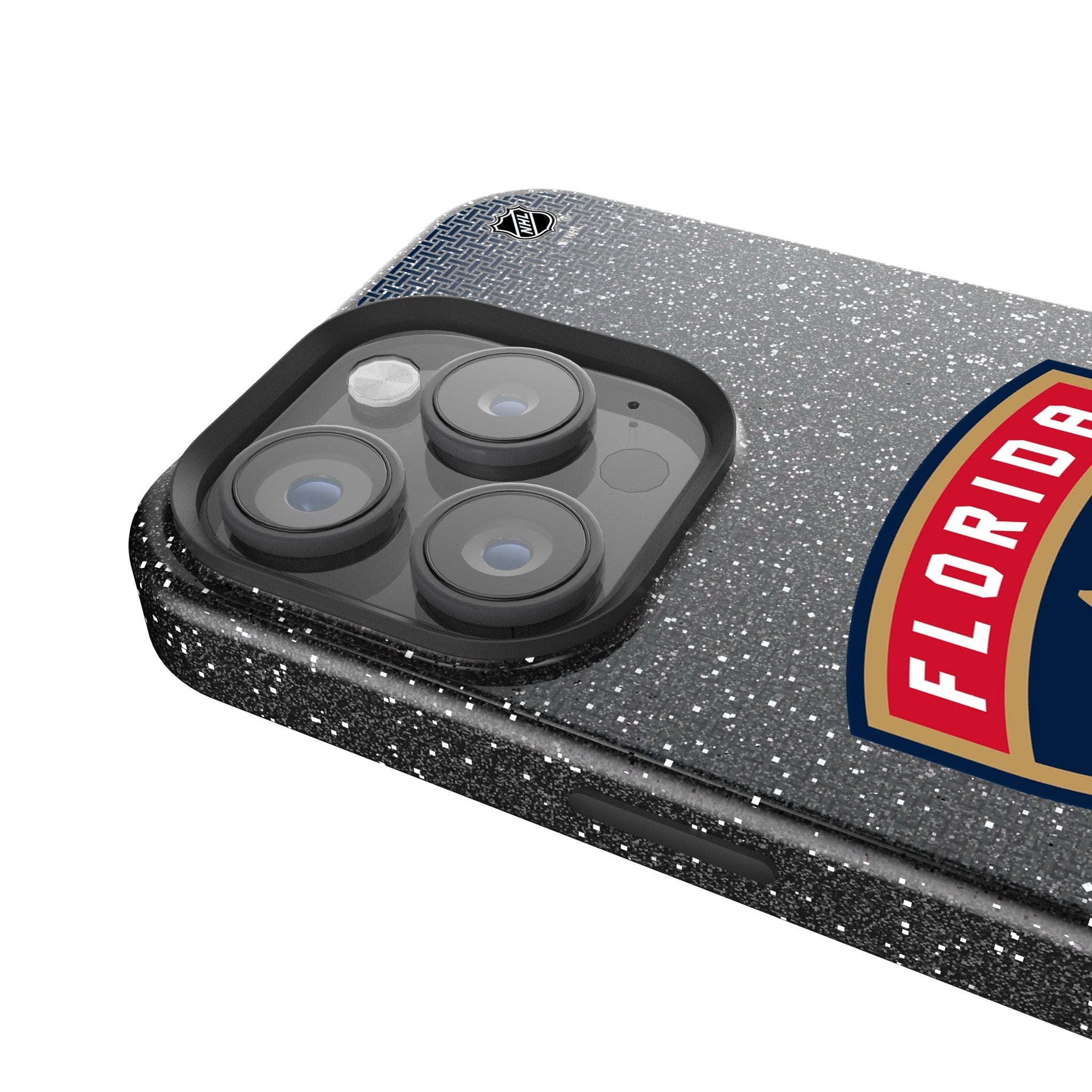 Florida Panthers Linen Bling Phone Case for Apple iPhone 4