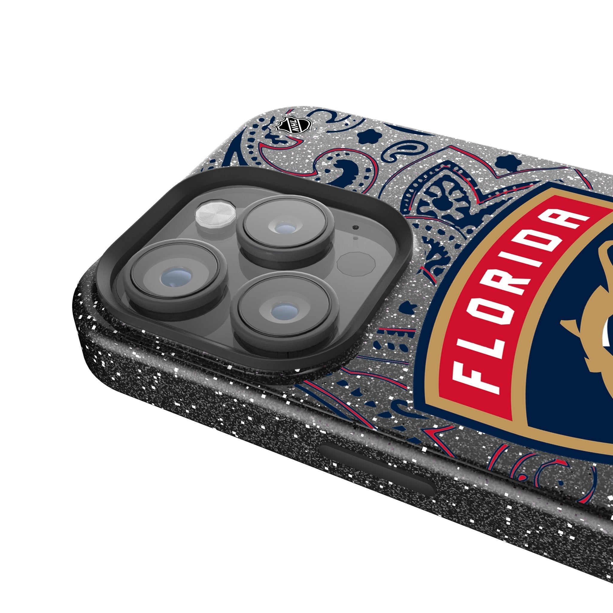 Florida Panthers Paisley Bling Phone Case 4