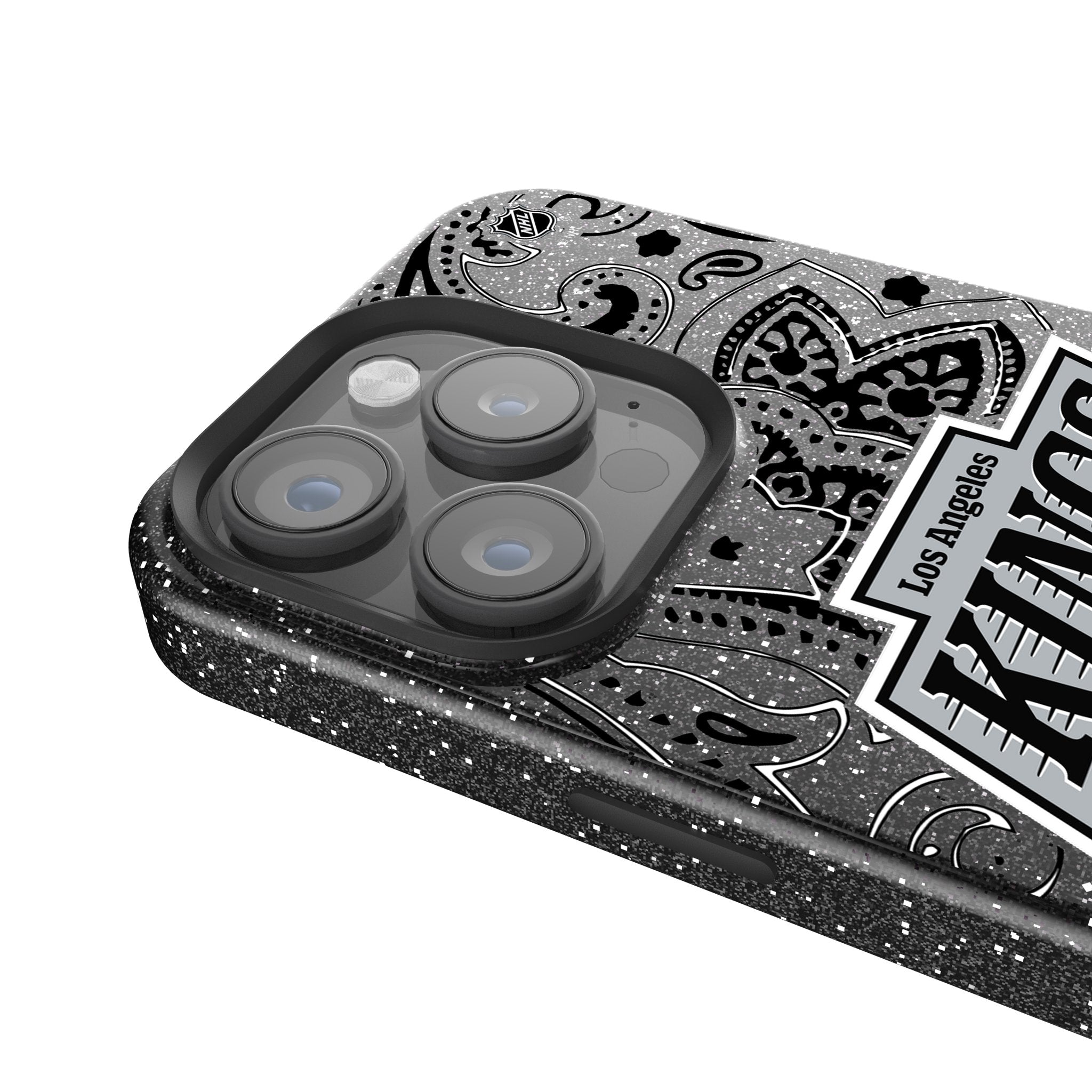LA Kings Paisley Bling Phone Case 4