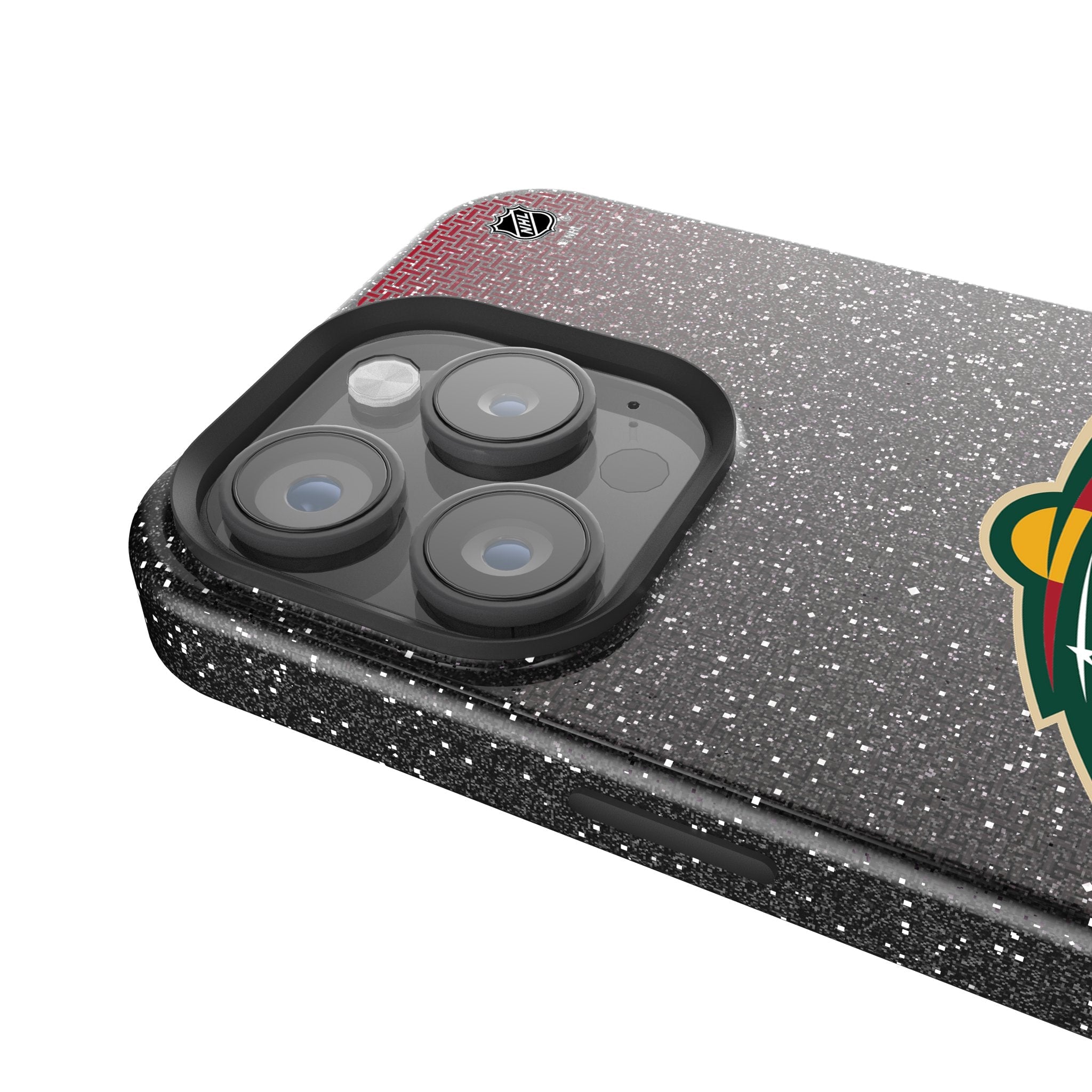 Minnesota Wild Linen Bling Phone Case for Apple iPhone 4