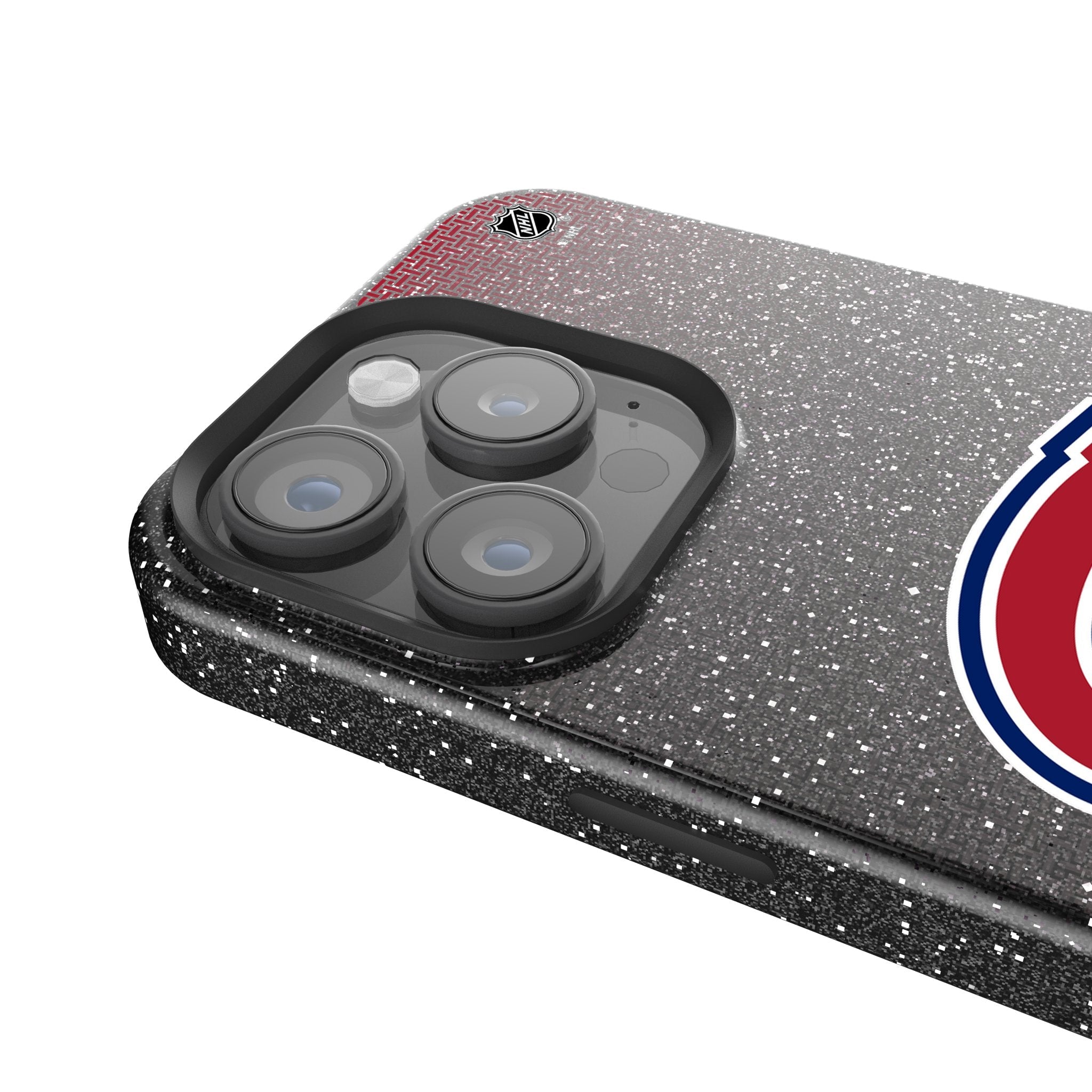 Montreal Canadiens Linen Bling Phone Case for Apple iPhone 4