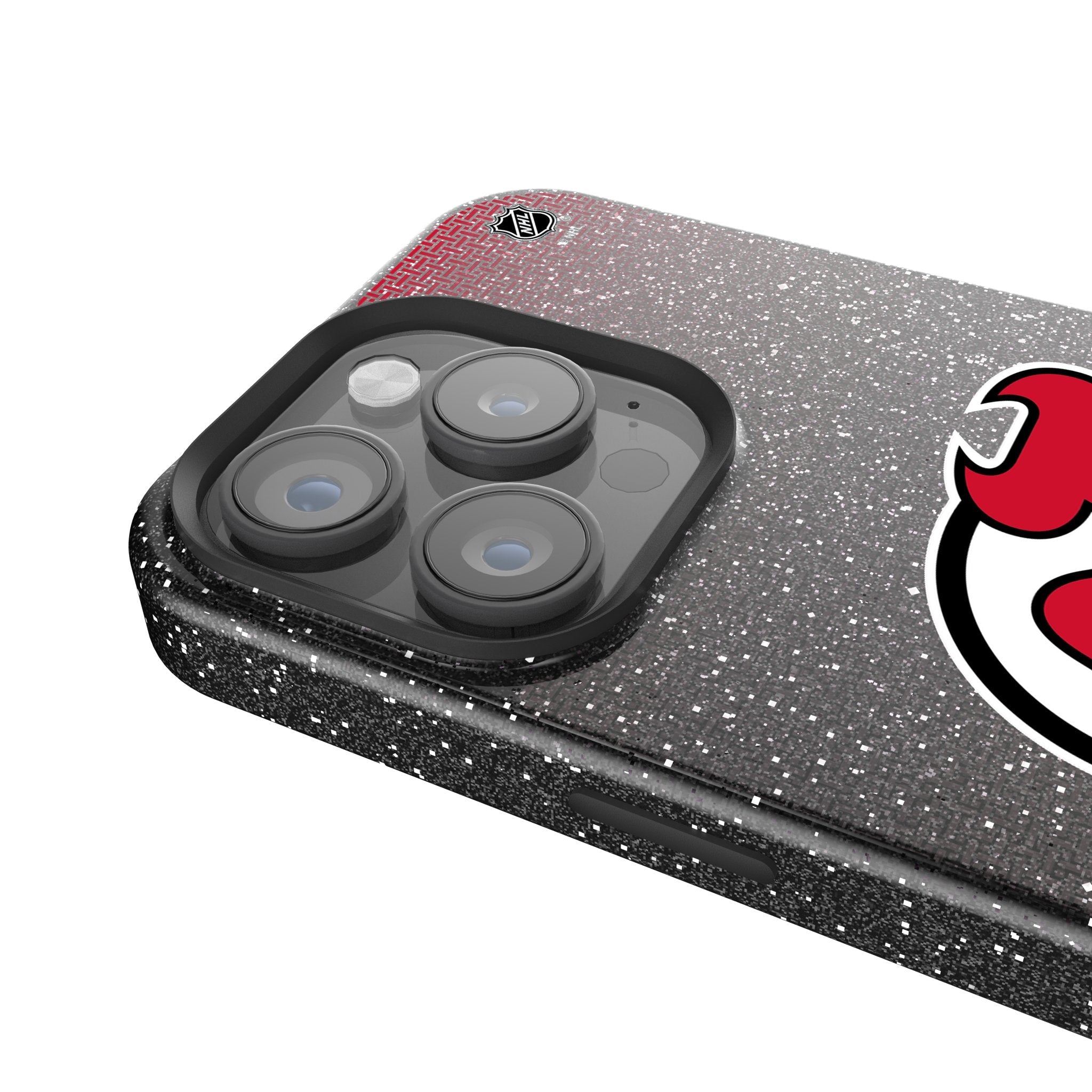 New Jersey Devils Linen Bling Phone Case for Apple iPhone 4