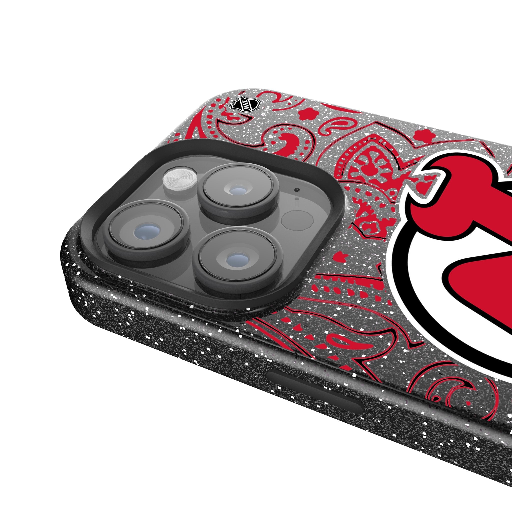 New Jersey Devils Paisley Bling Phone Case 4