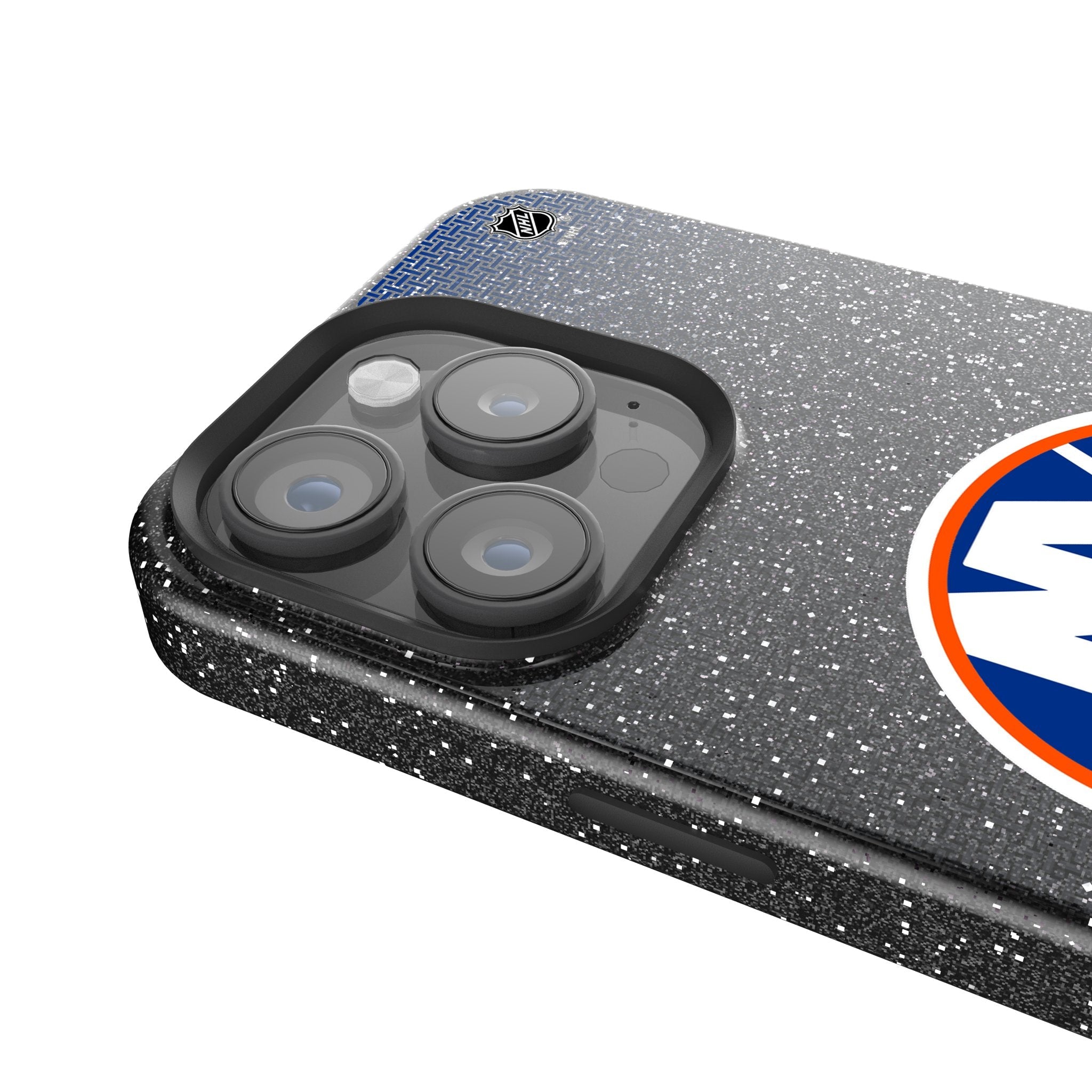 New York Islanders Linen Bling Phone Case for Apple iPhone 4