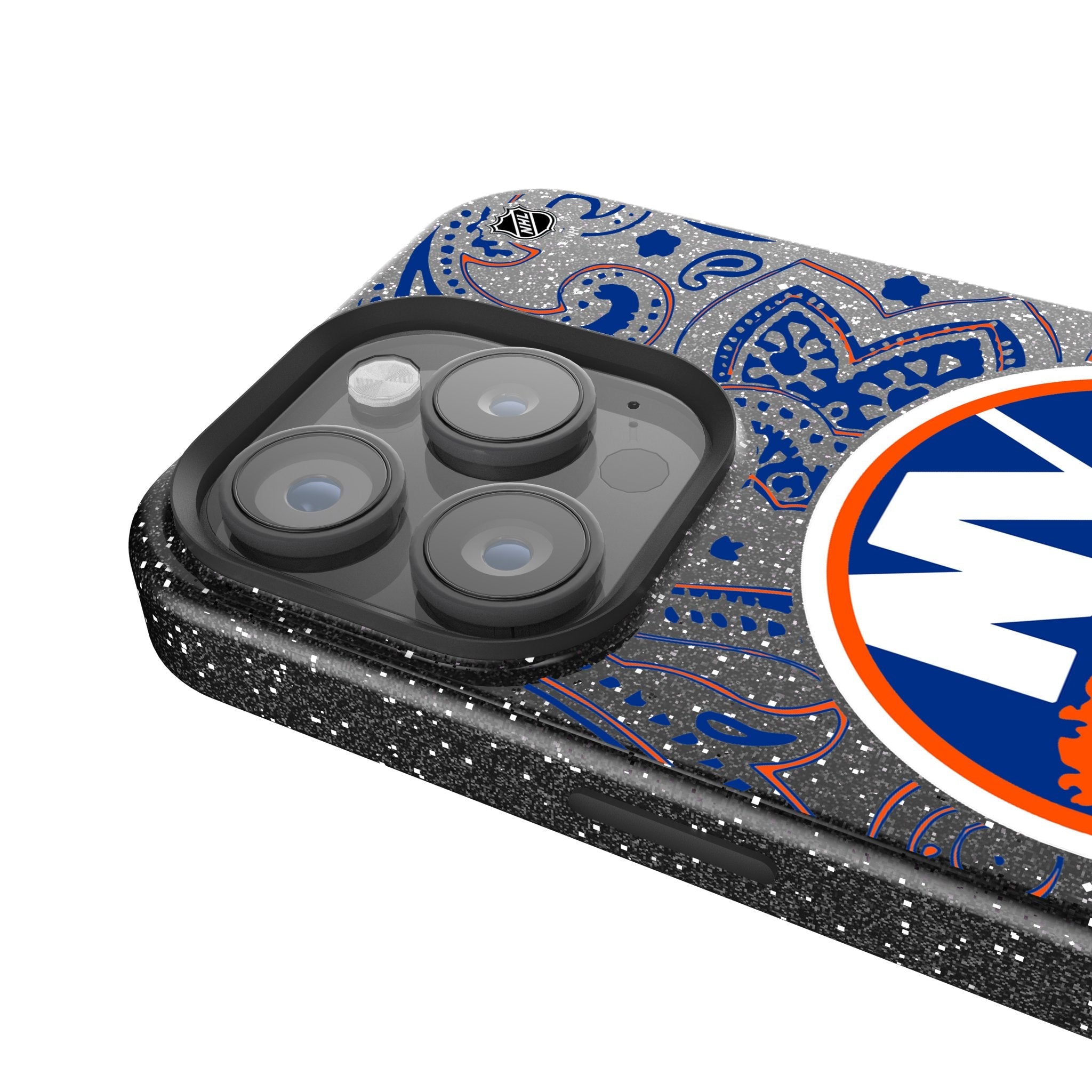 New York Islanders Paisley Bling Phone Case 4