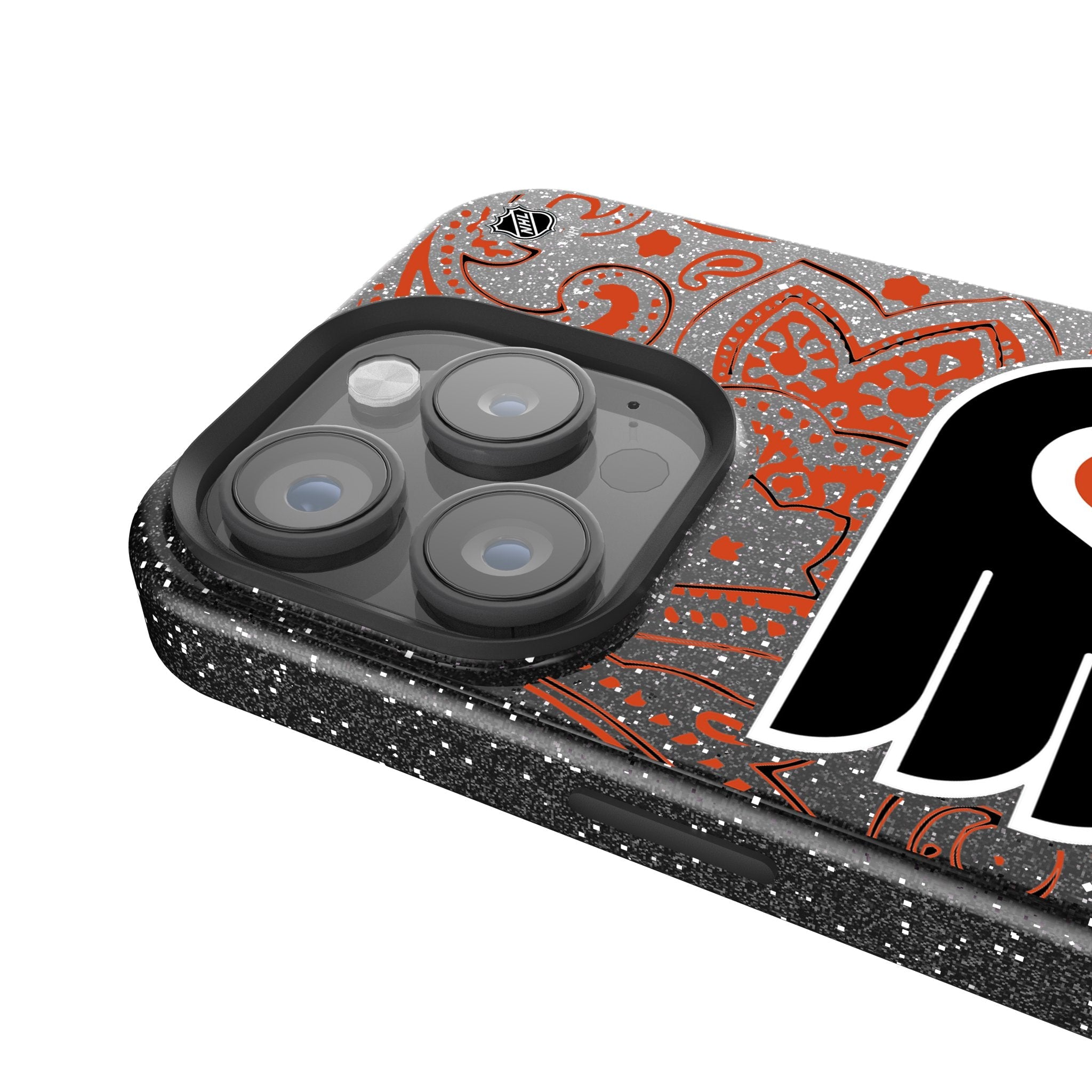 Philadelphia Flyers Paisley Bling Phone Case 4