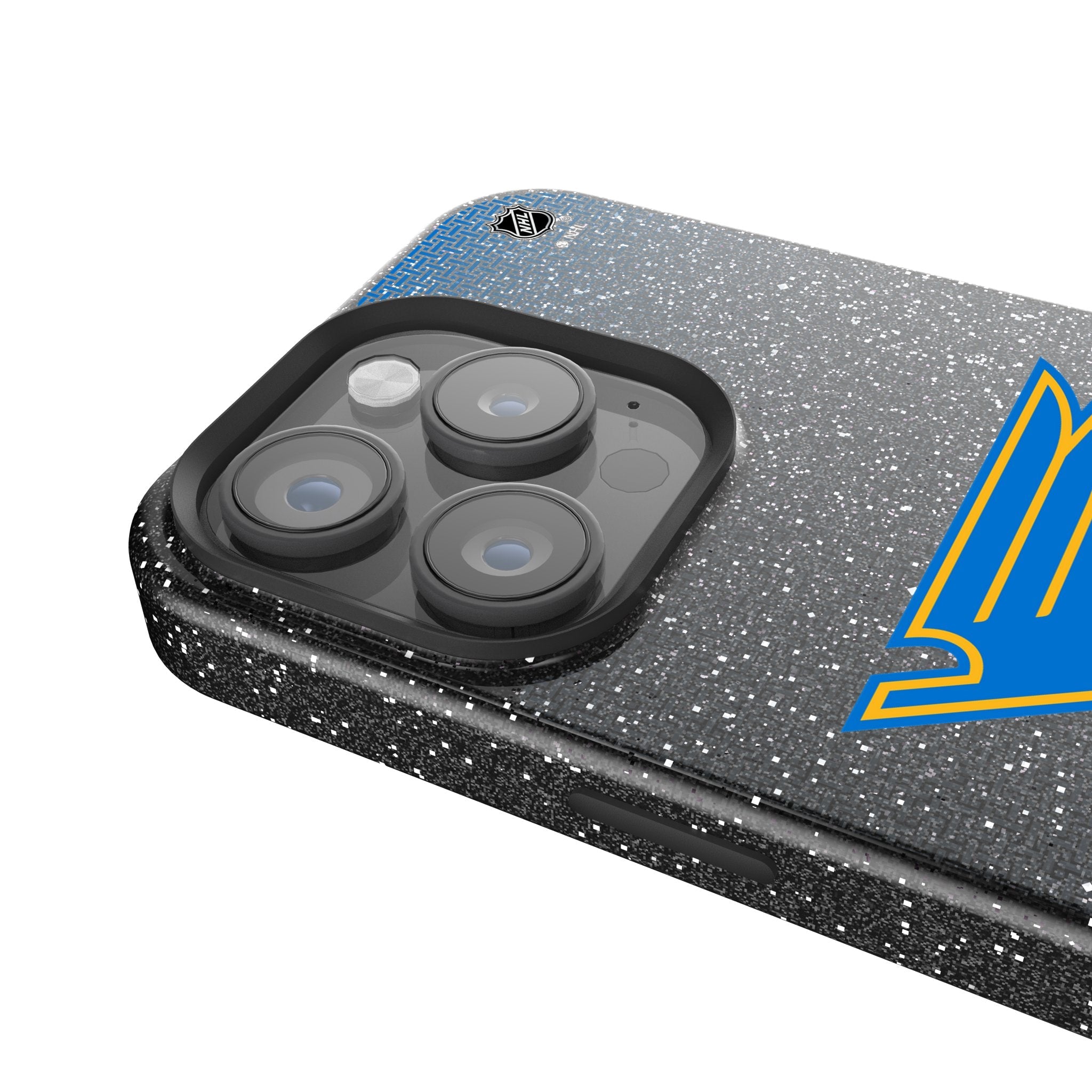 St. Louis Blues Linen Bling Phone Case for Apple iPhone 4
