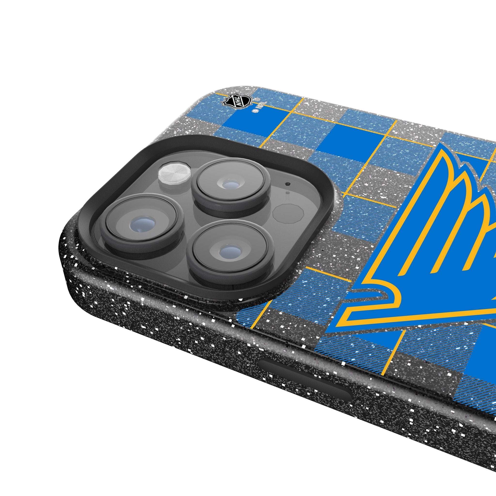 St. Louis Blues Plaid Bling Phone Case for Apple iPhone 4