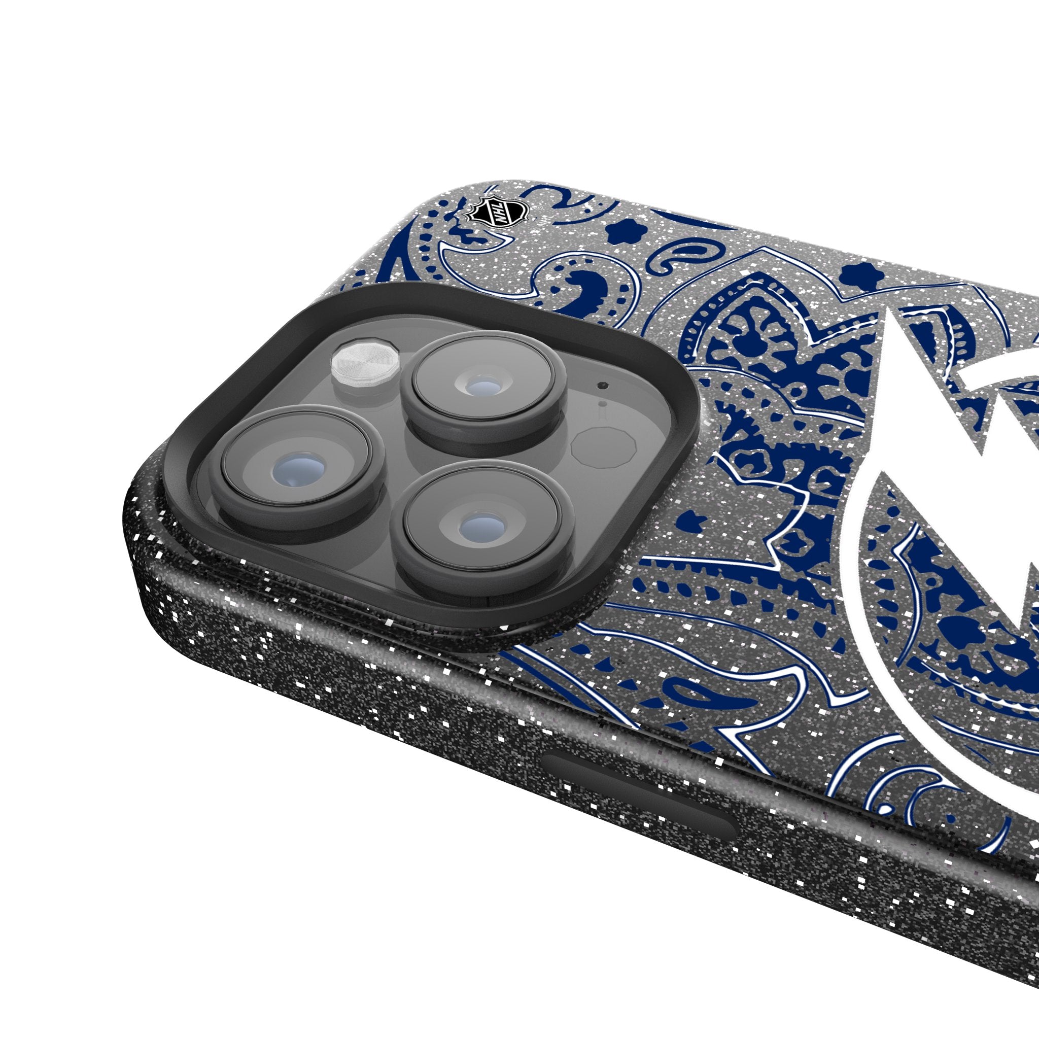 Tampa Bay Lightning Paisley Bling Phone Case 4