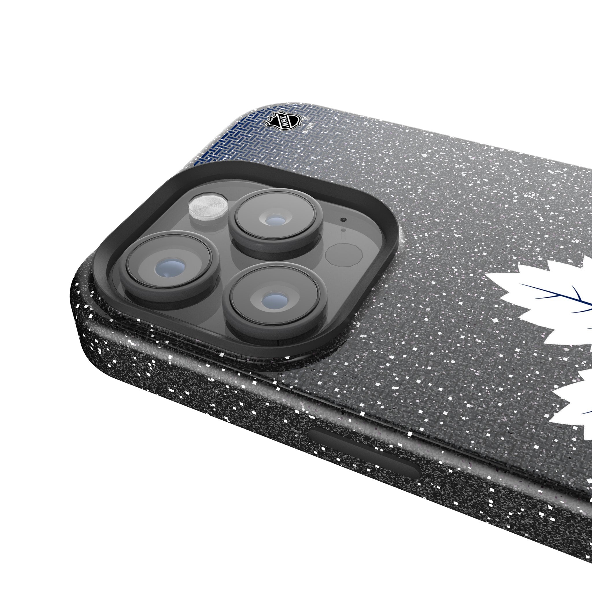 Toronto Maple Leafs Linen Bling Phone Case for Apple iPhone 4
