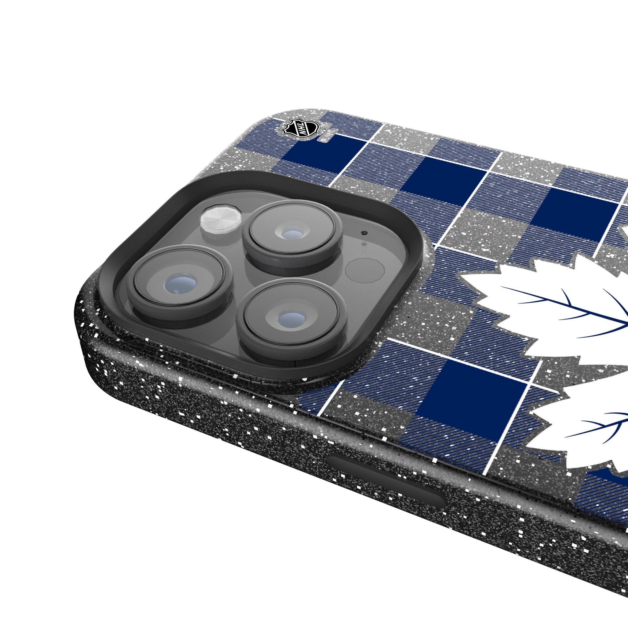 Toronto Maple Leafs Plaid Bling Phone Case 4