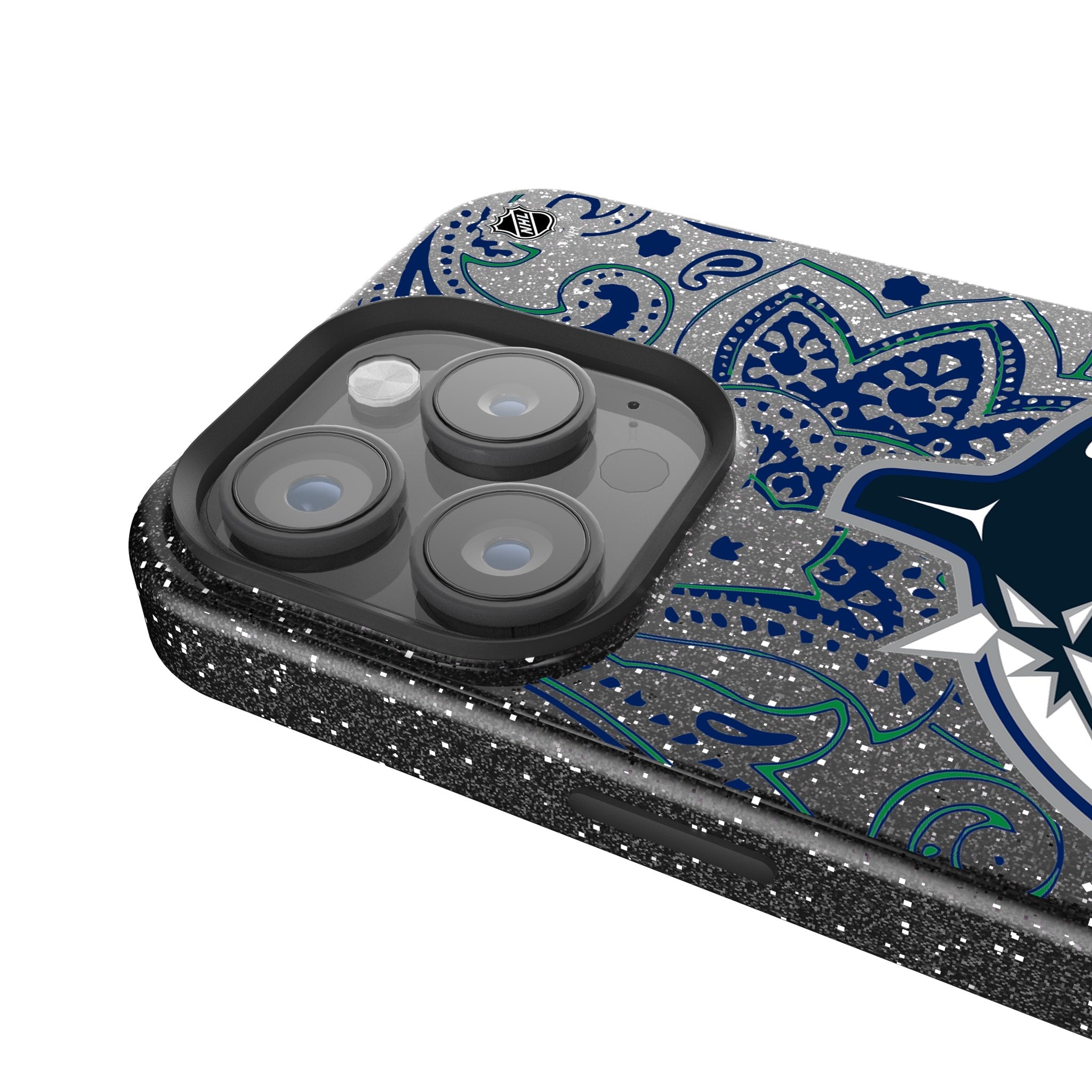 Vancouver Canucks Paisley Bling Phone Case 4