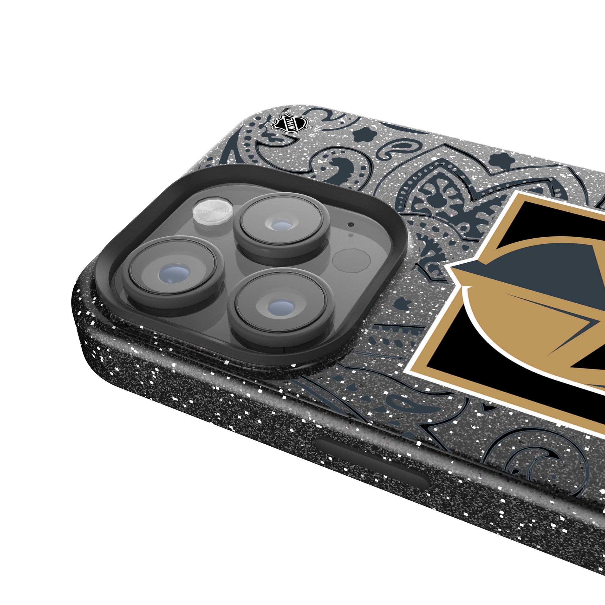 Vegas Golden Knights Paisley Bling Phone Case 4