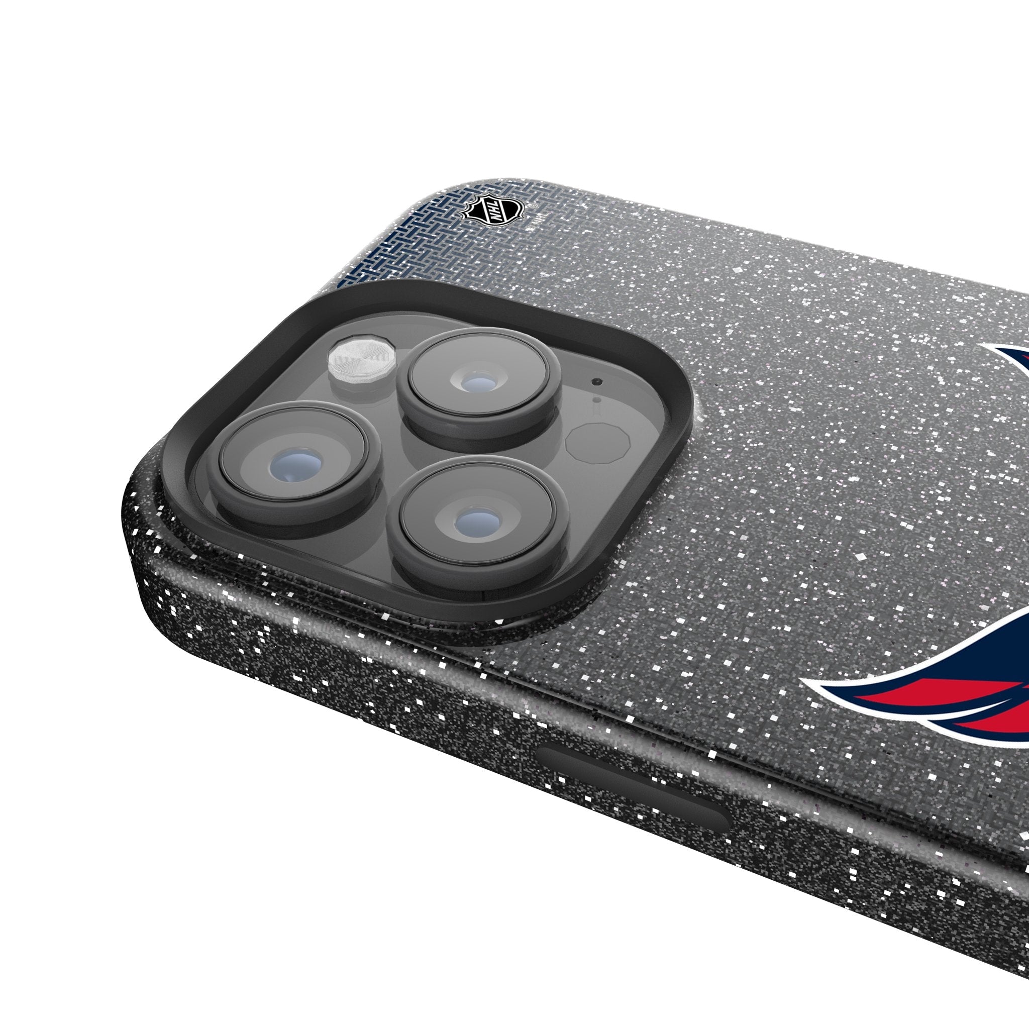 Washington Capitals Linen Bling Phone Case for Apple iPhone 4