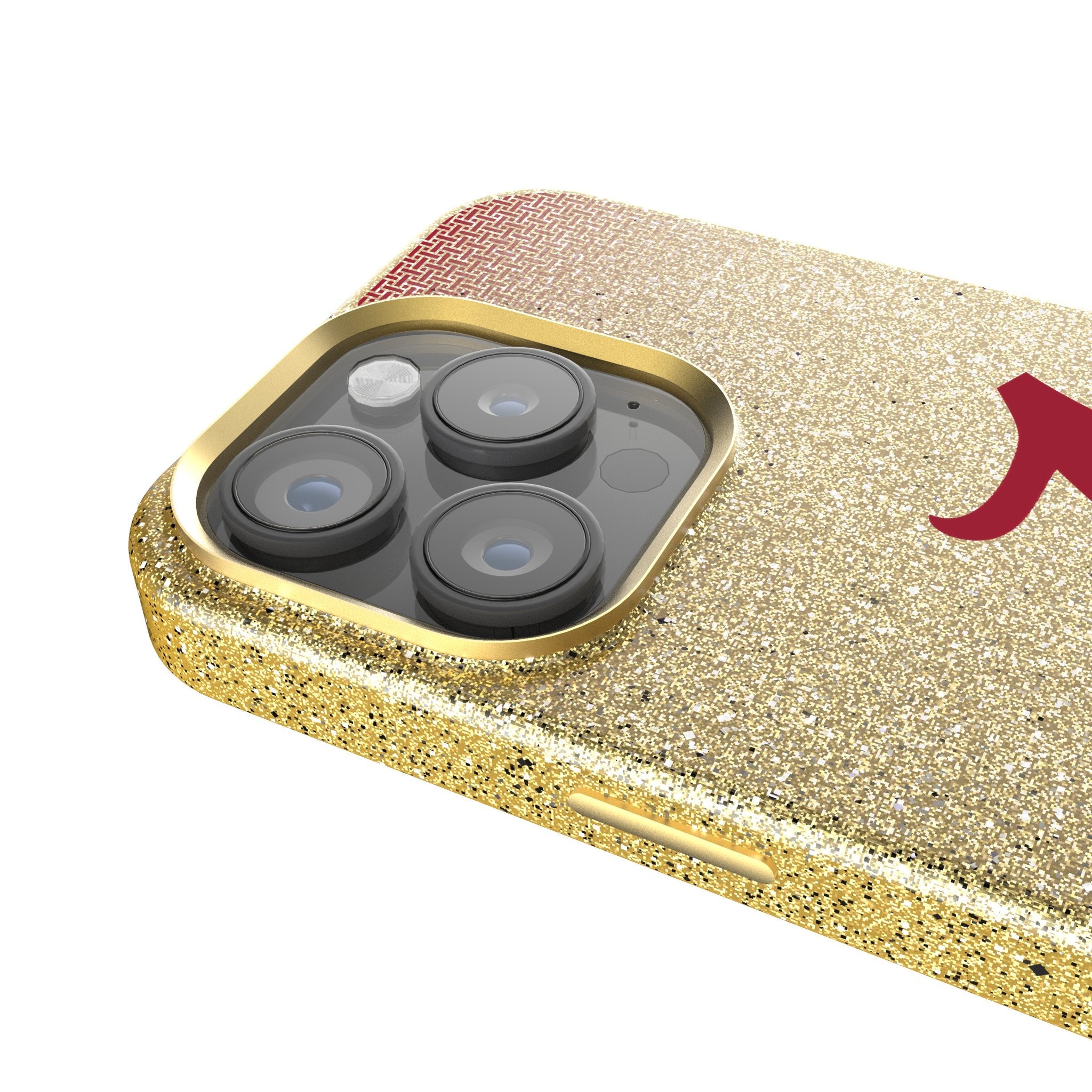 University of Alabama Crimson Tide Script A Linen Bling Phone Case for Apple iPhone 4