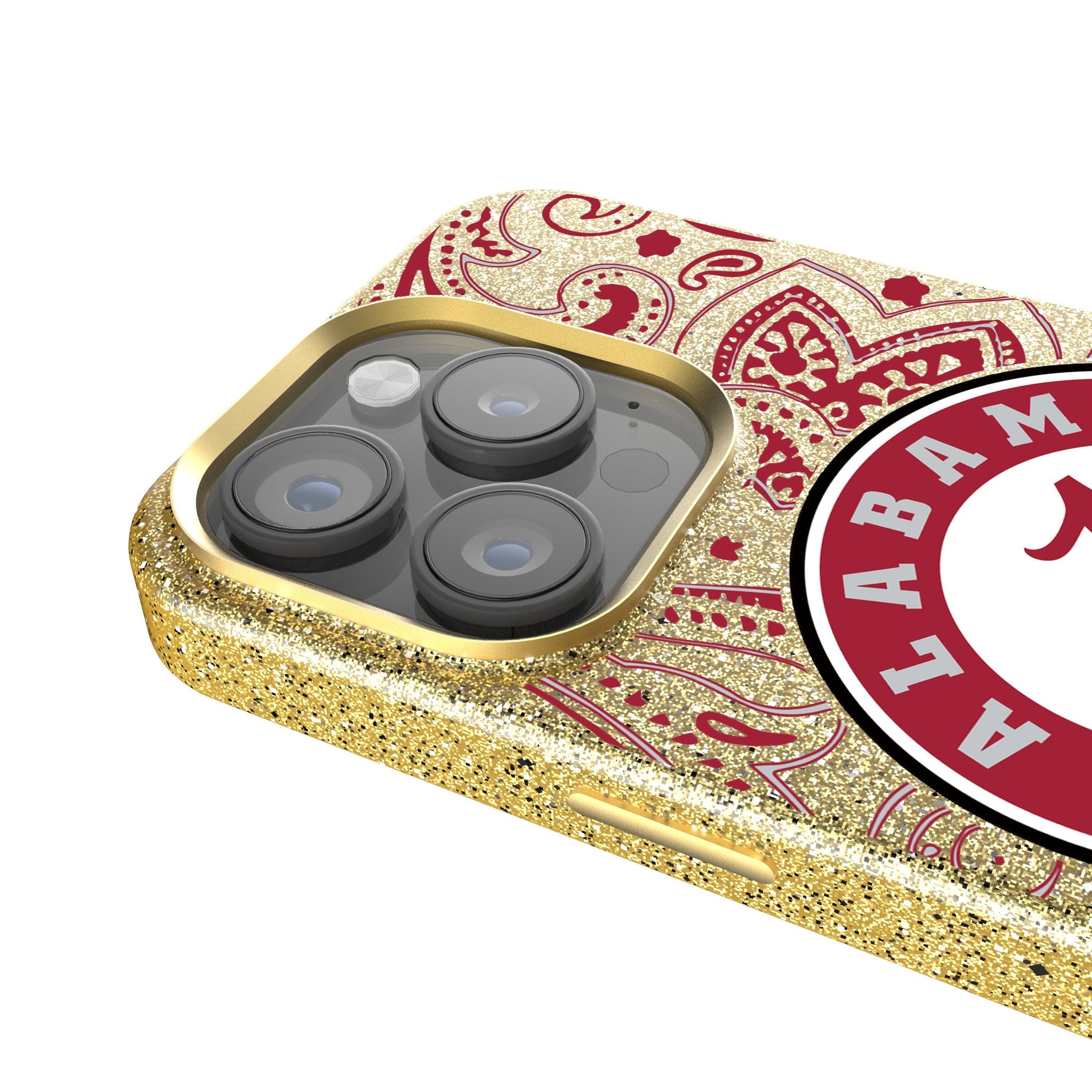 University of Alabama Crimson Tide Paisley Bling Phone Case 4