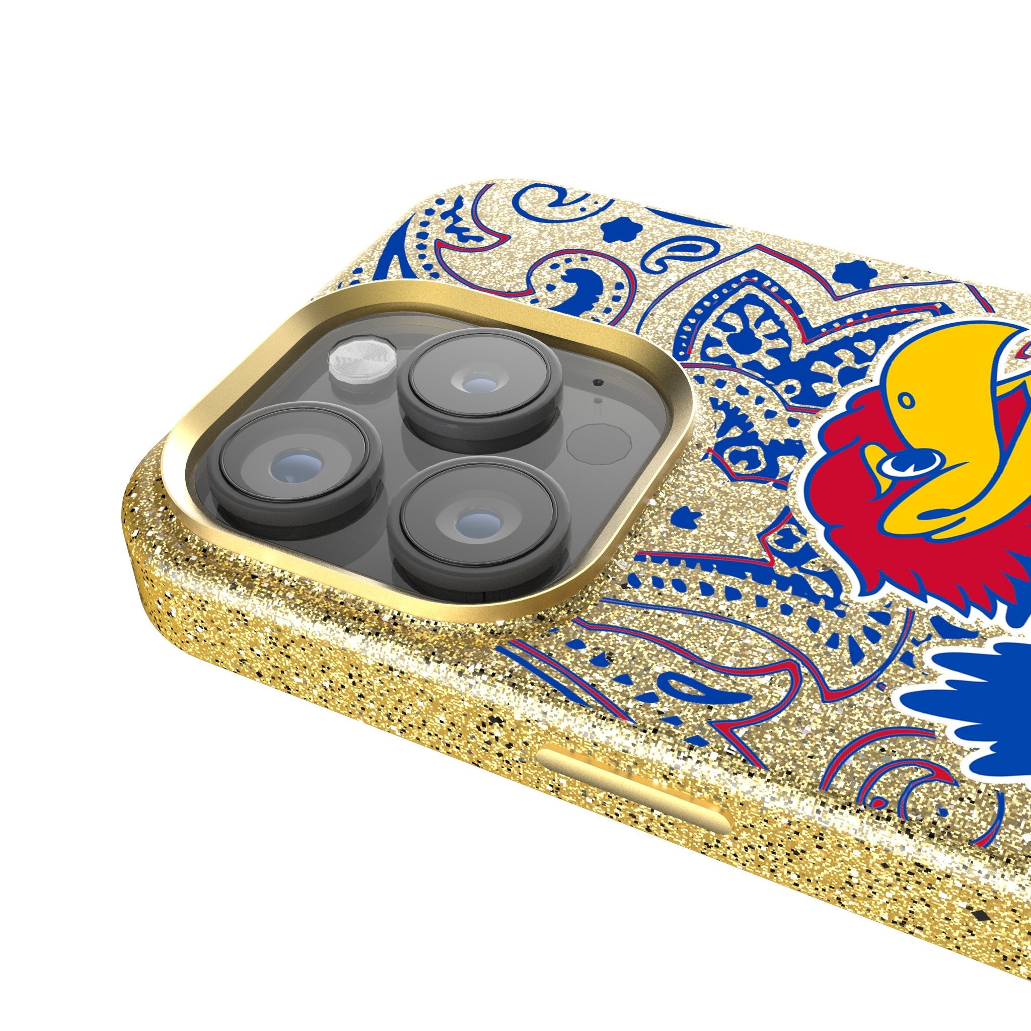 University of Kansas Jayhawks Paisley Bling Phone Case 4