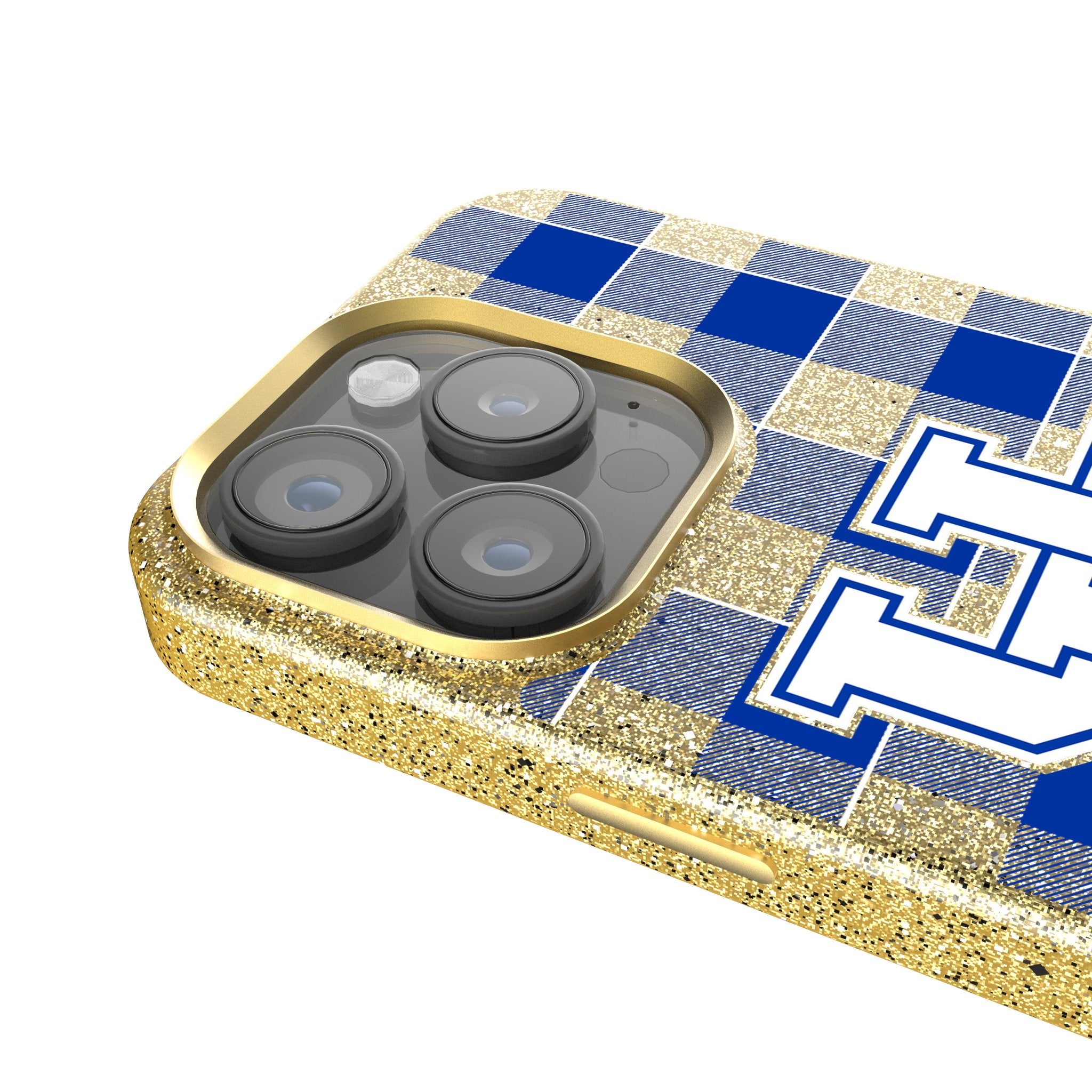 University of Kentucky Wildcats Plaid Bling Phone Case 4
