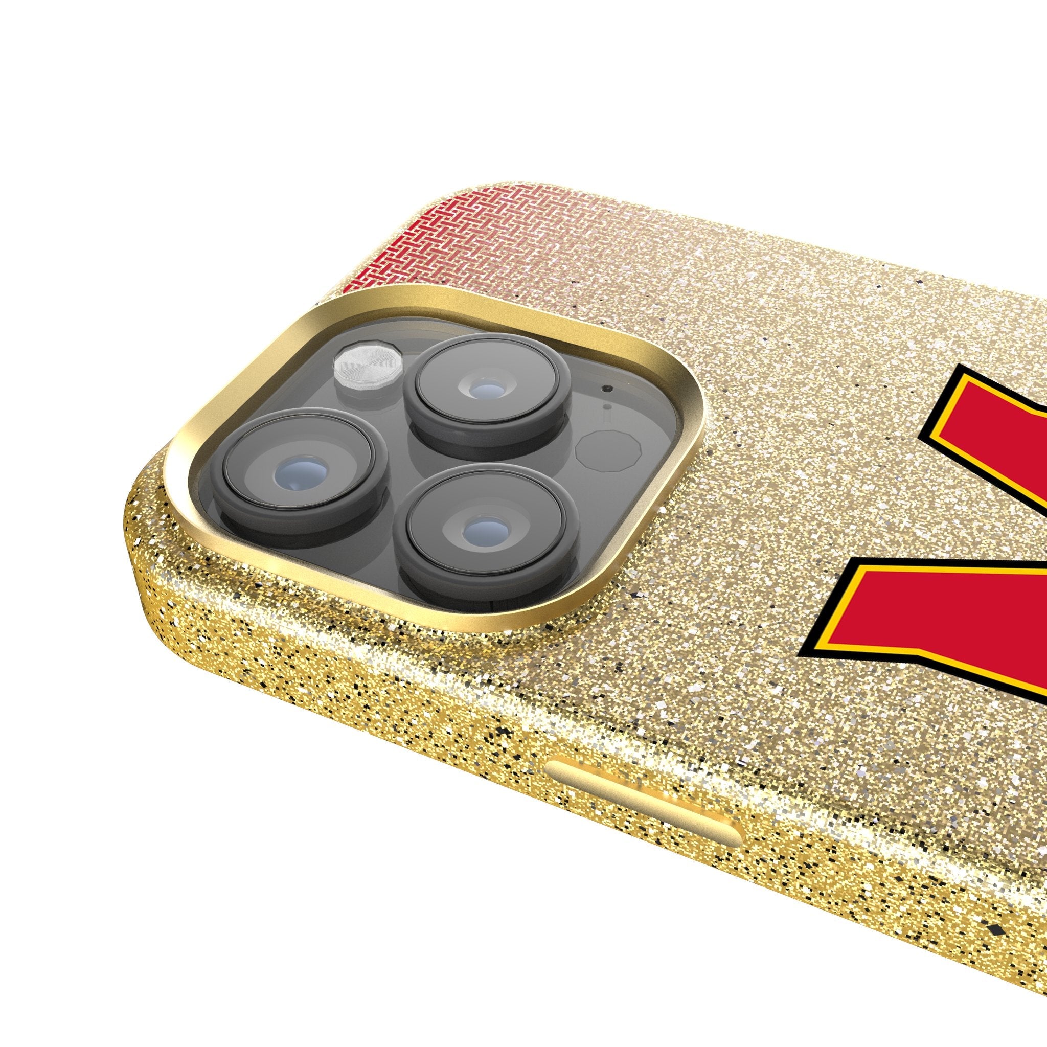 University of Maryland Terrapins Linen Bling Phone Case for Apple iPhone 4