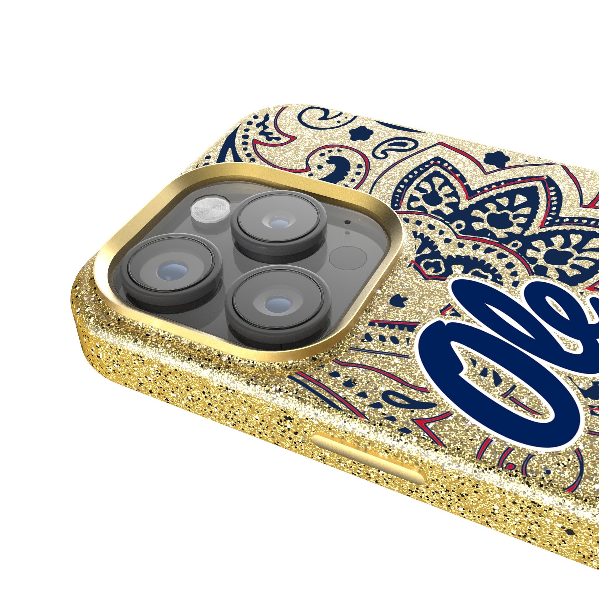 University of Mississippi Rebels Paisley Bling Phone Case 4