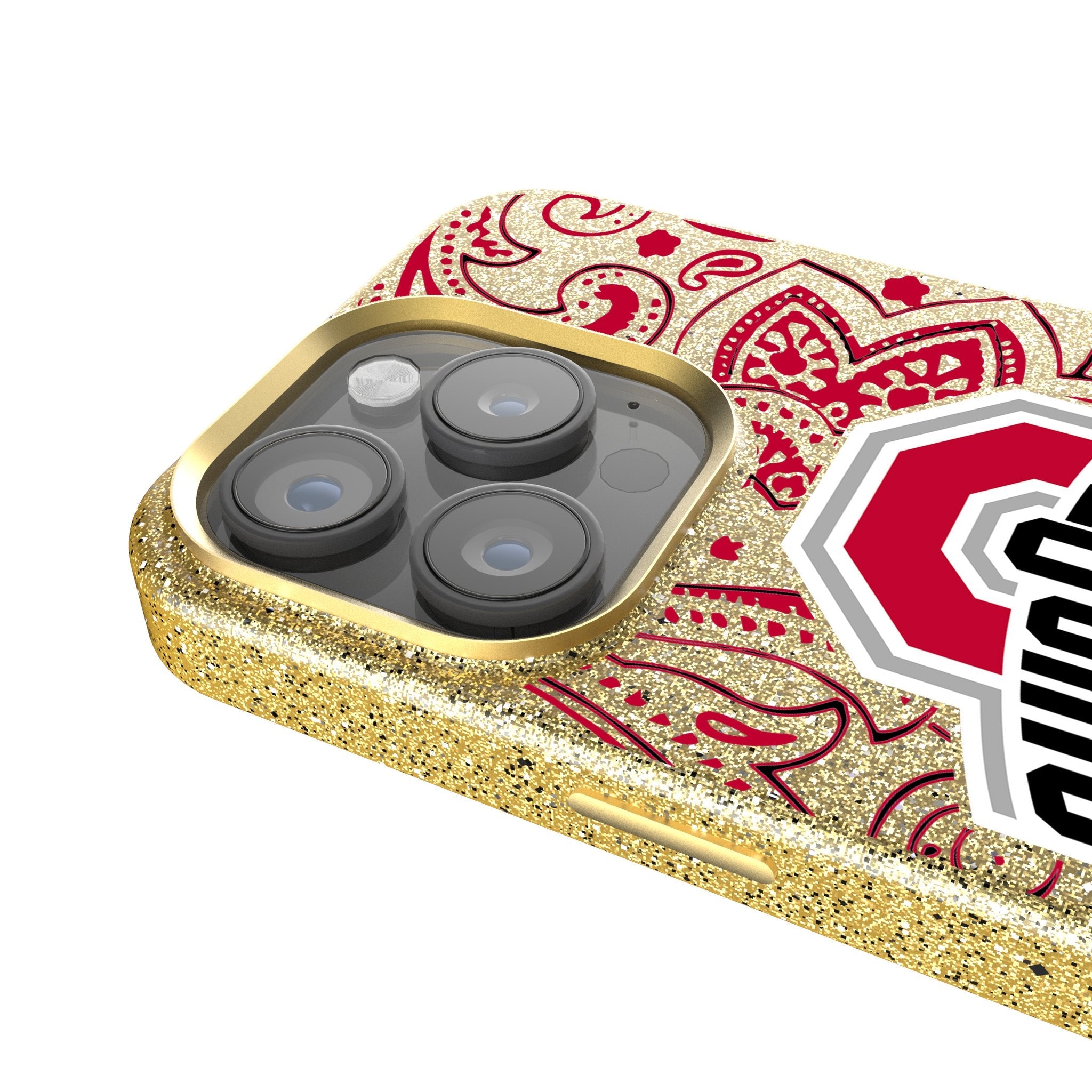 Ohio State University Buckeyes Paisley Bling Phone Case 4