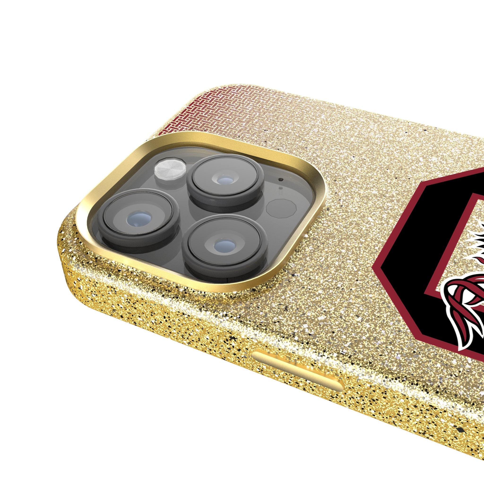 University of South Carolina Gamecocks Linen Bling Phone Case for Apple iPhone 4